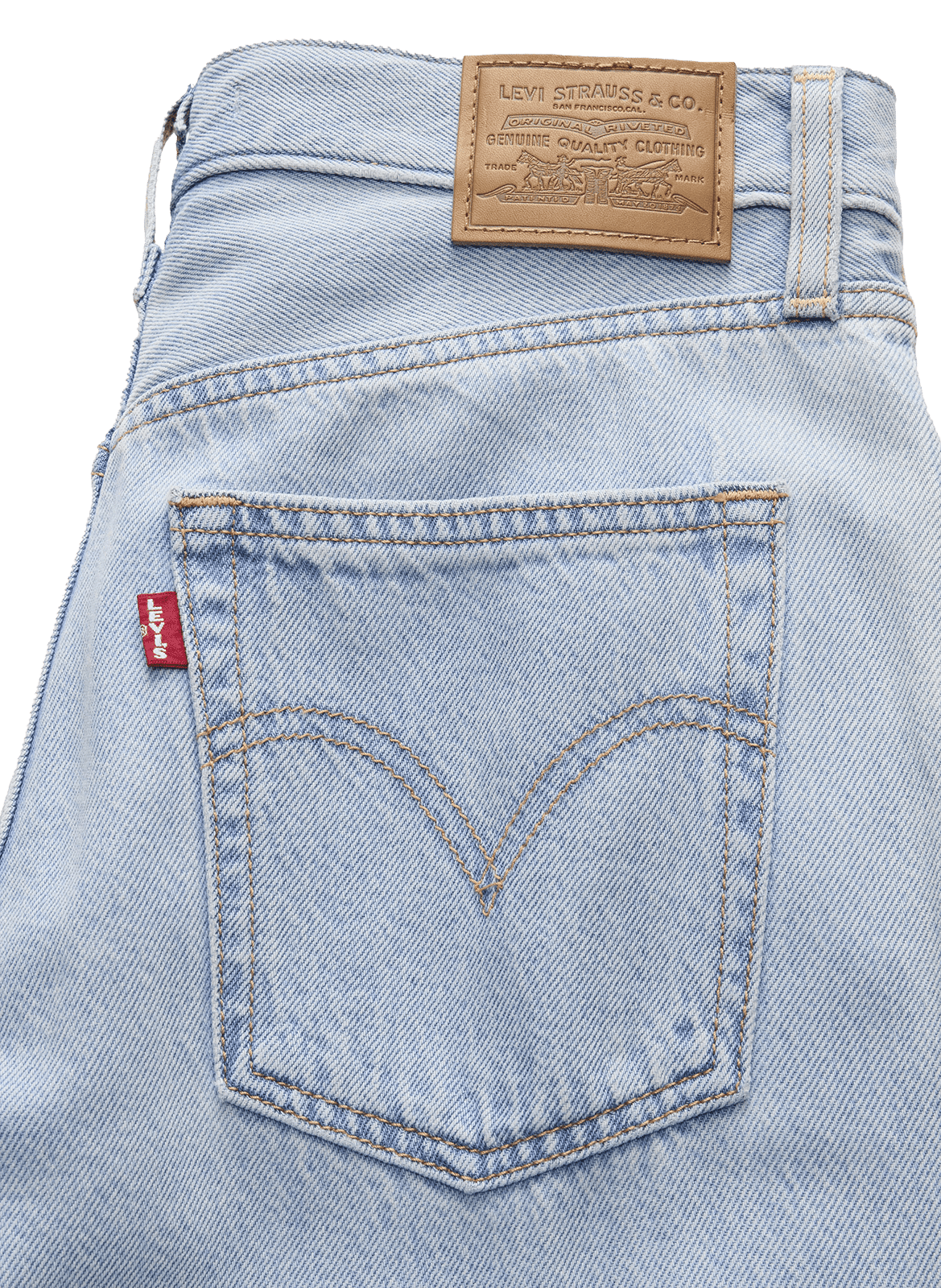 Jean Ribcage Wide Leg en coton mélangé LEVI'S Bleu
