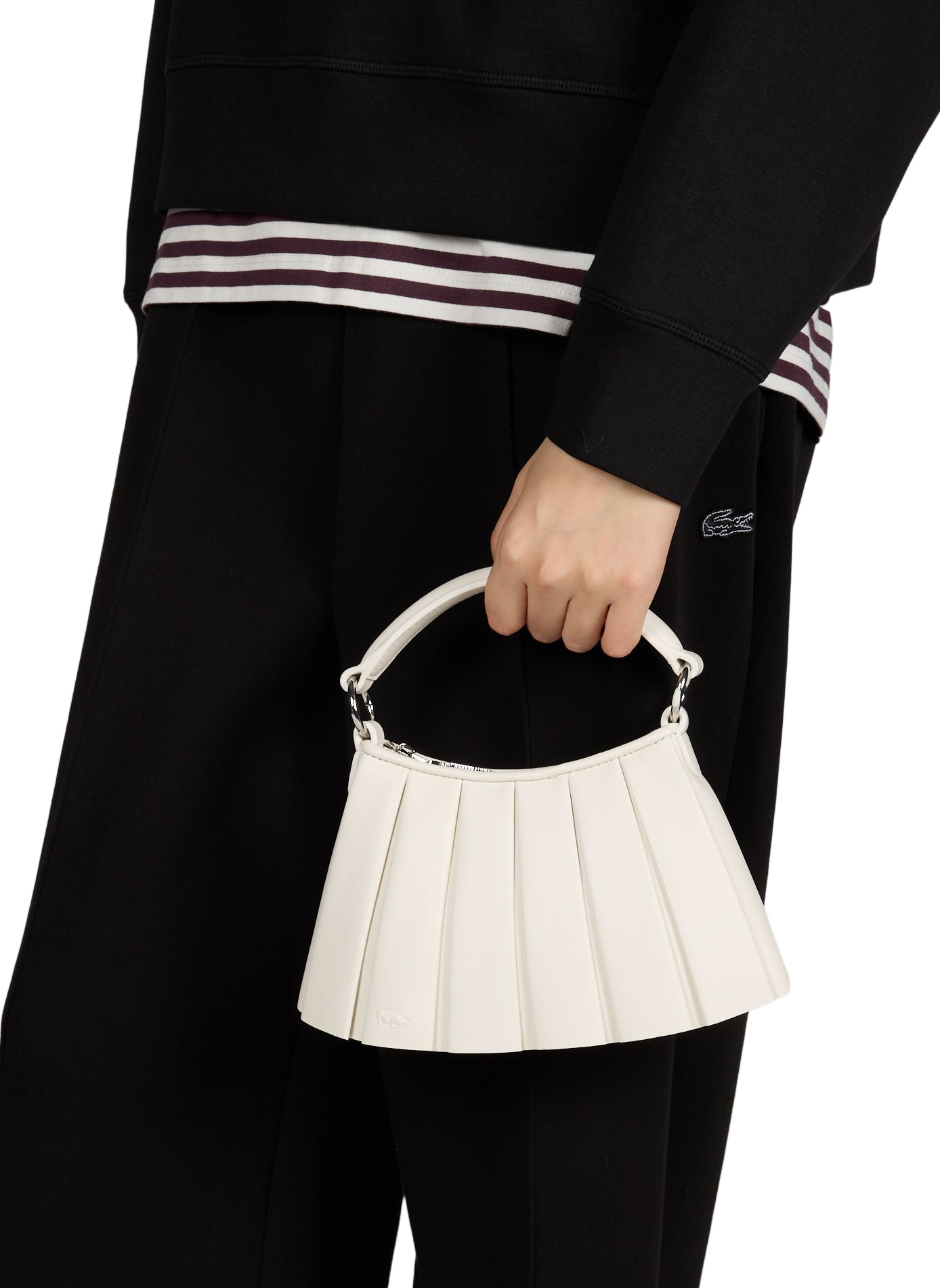 Mini Lenglen leather bag LACOSTE Orange