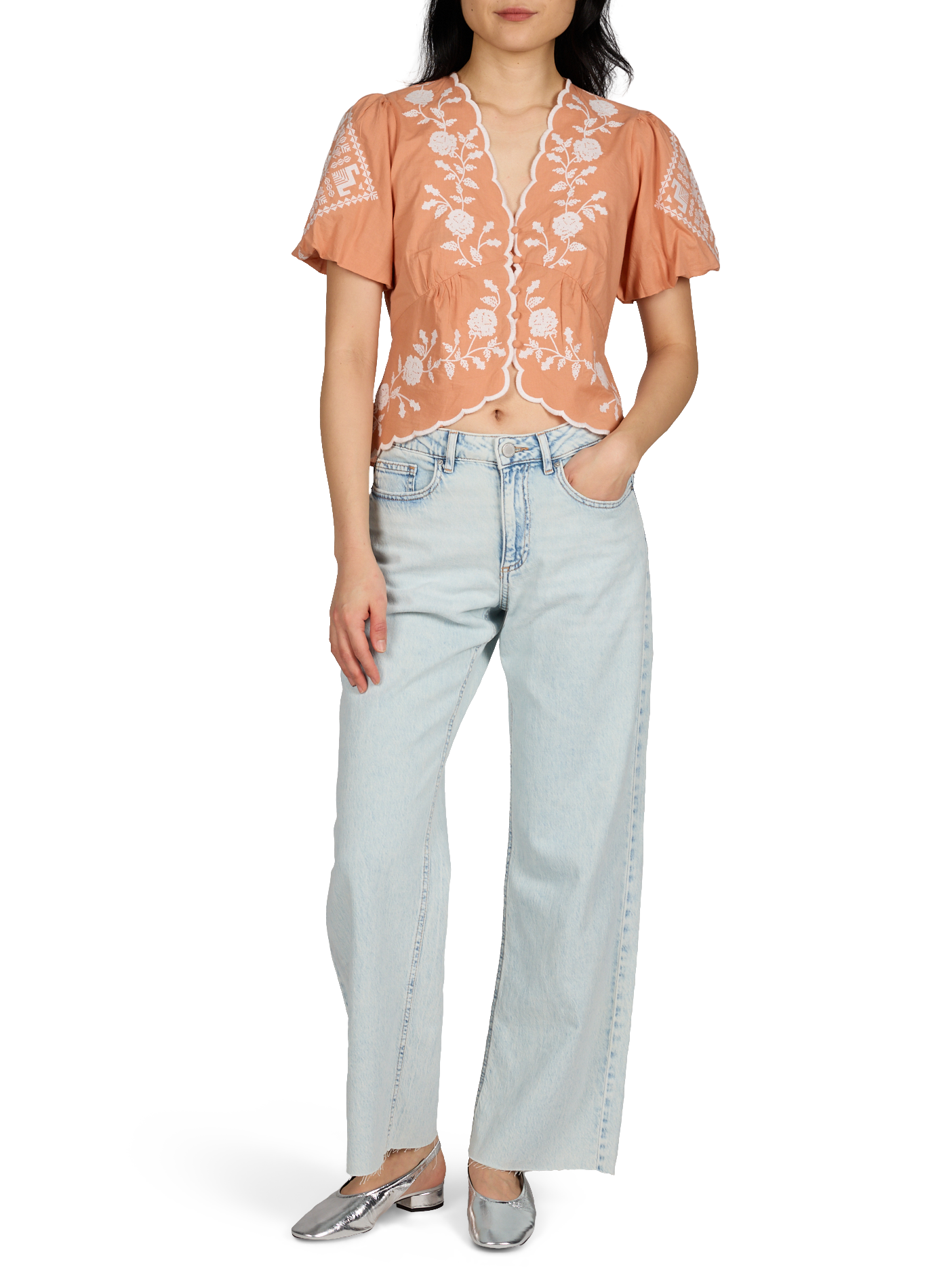 Cotton Trouville Top PETITE MENDIGOTE Pink