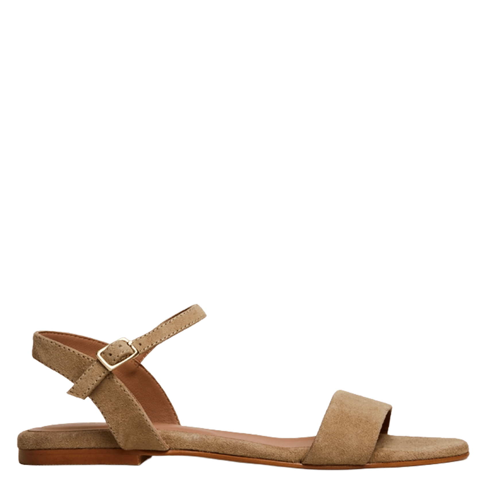 Sandales plates en cuir wagram JONAK Beige