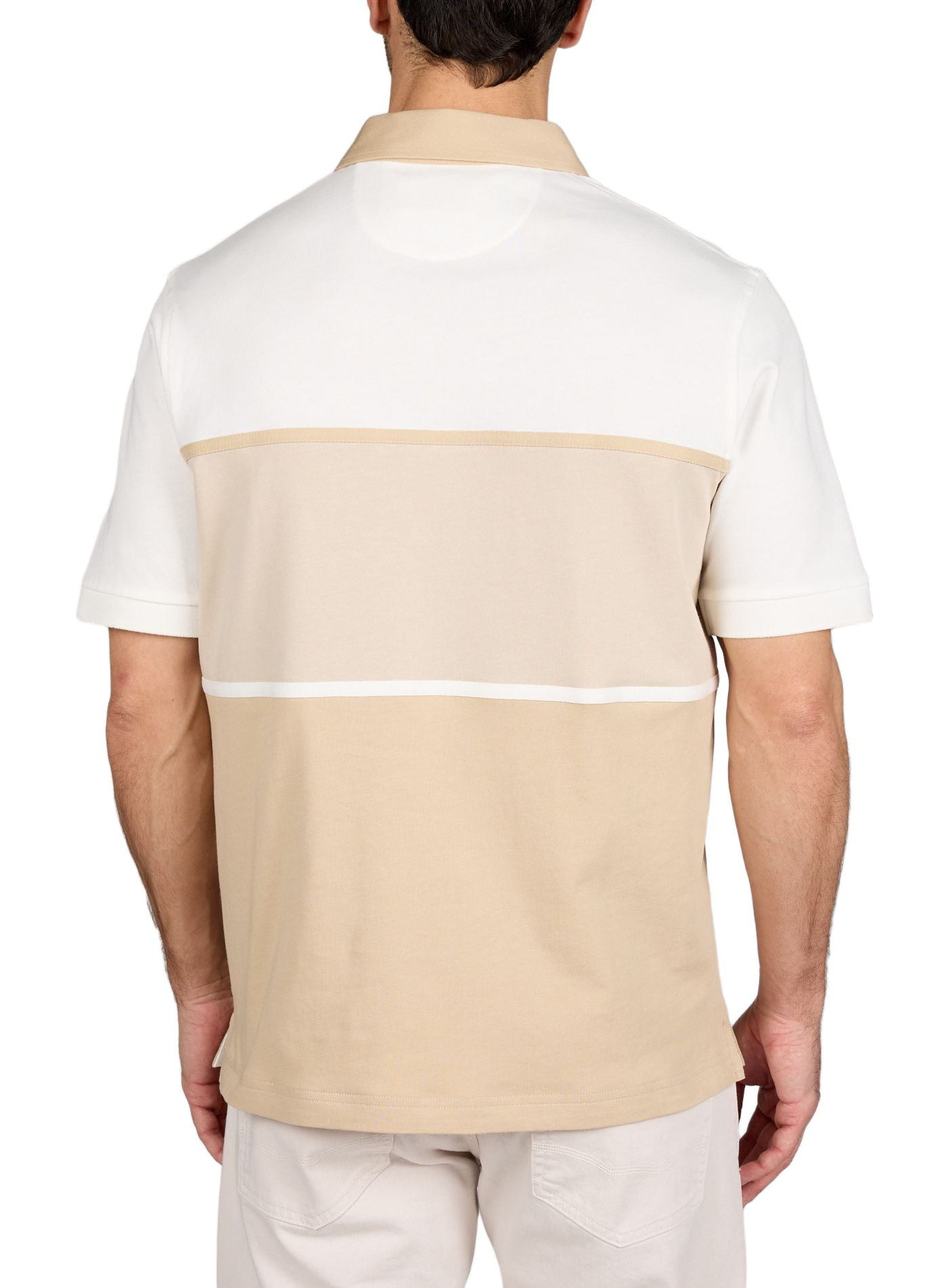 Polo broderie marque à manches courtes en coton EDEN PARK Bleu