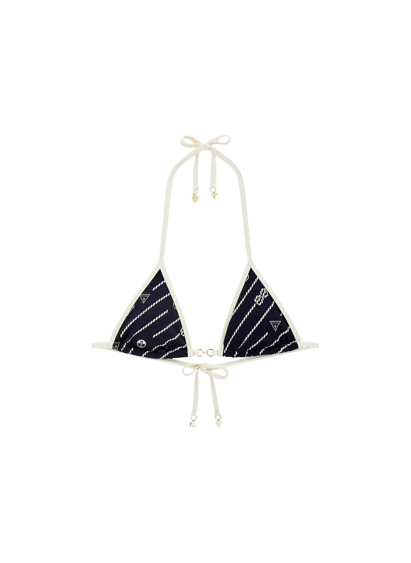 Triangle bikini top with logo GUESS Multicolour