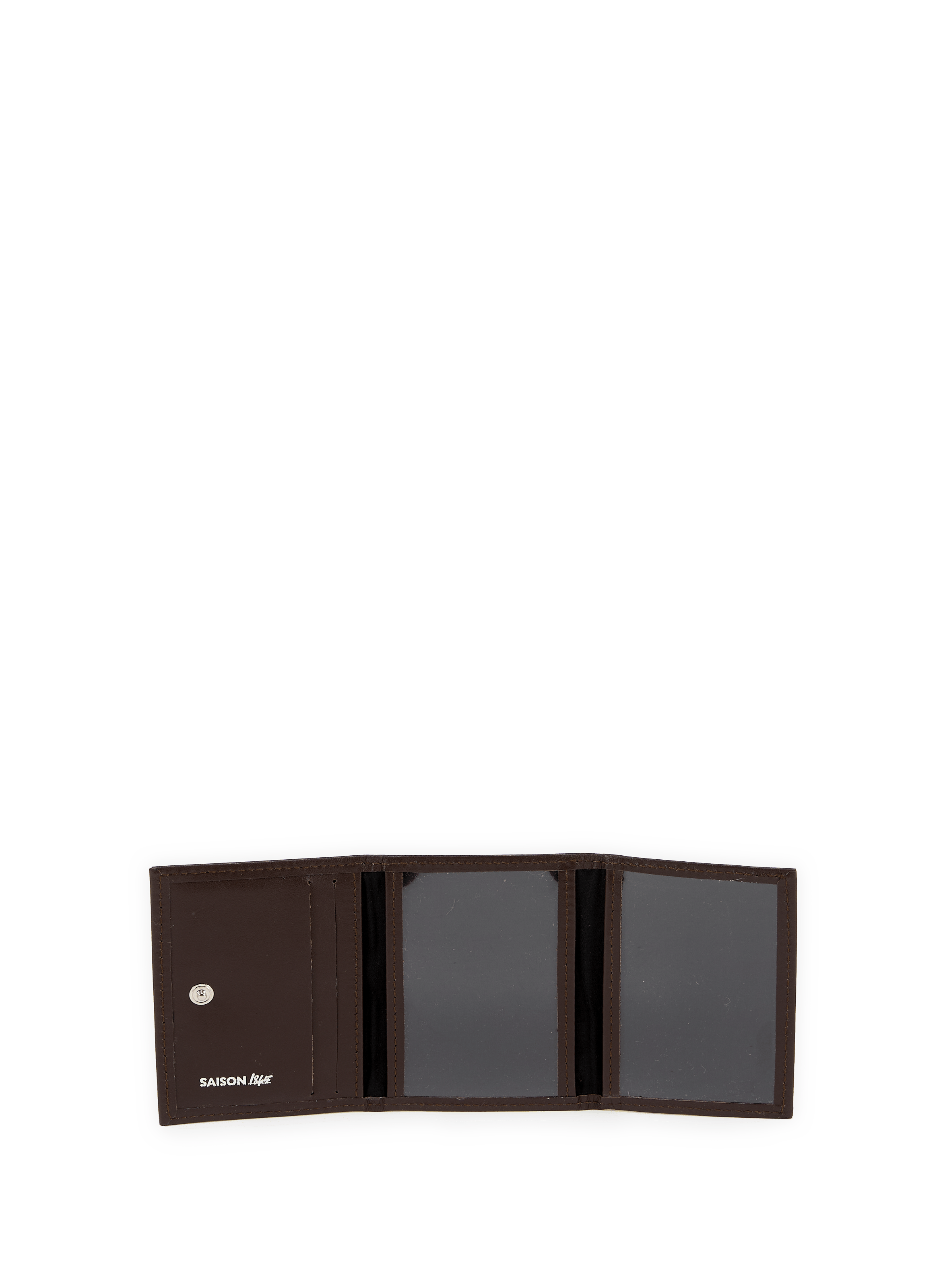 Three-fold leather cardholder SAISON 1865 Brown