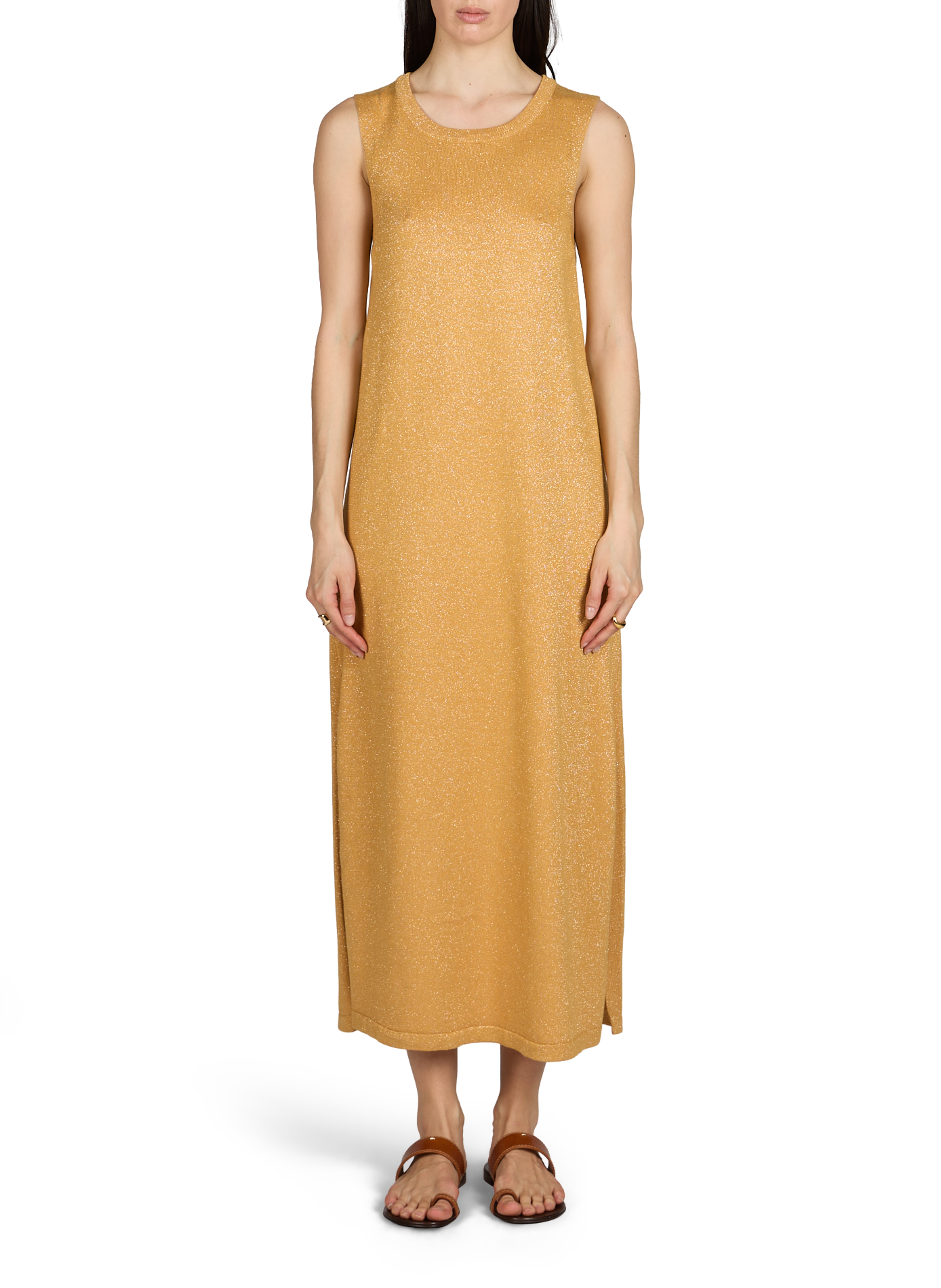 Abito lungo brillante Vitammy S VILA Giallo