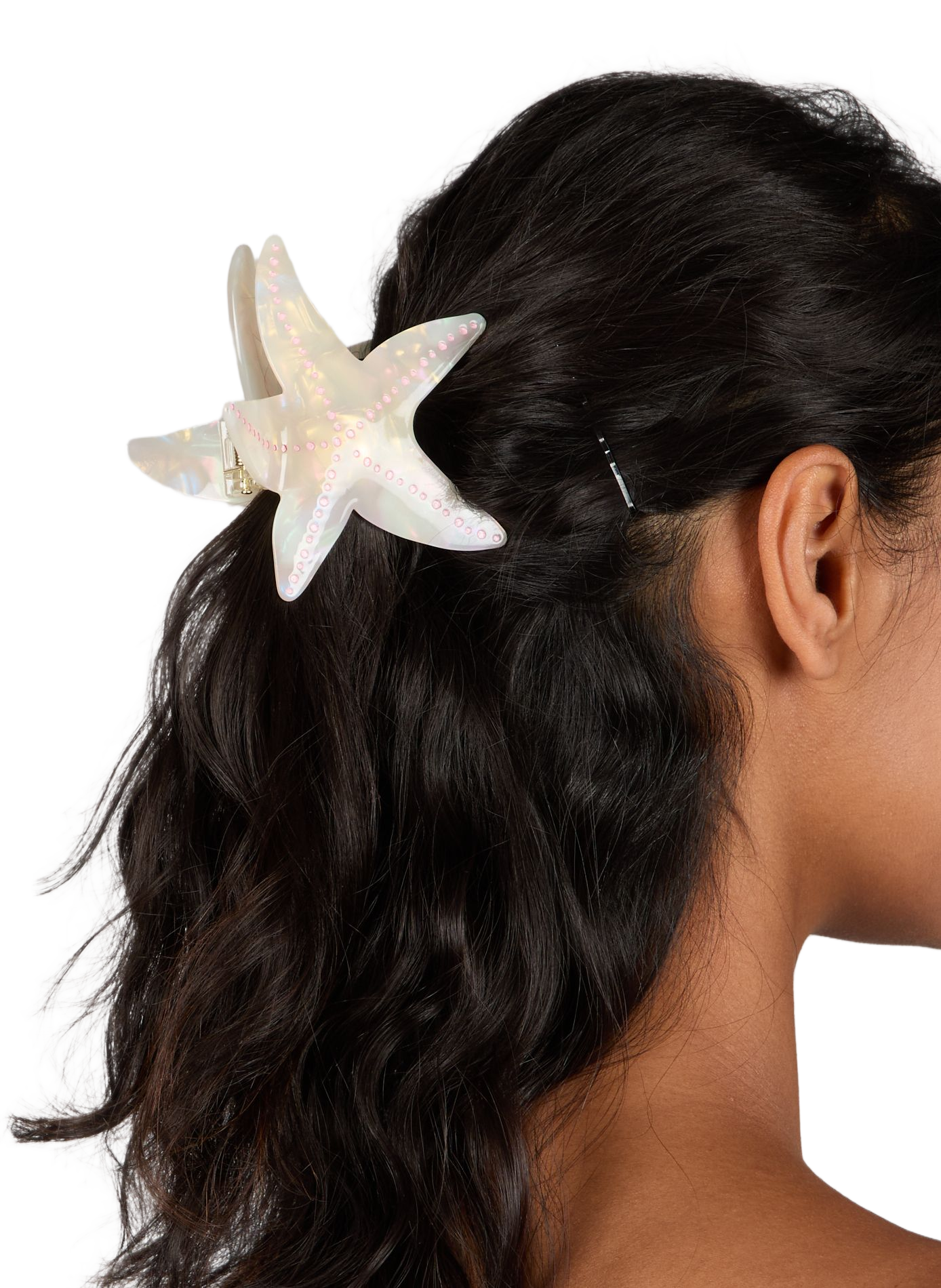 Starfish-shaped hair clip AU PRINTEMPS PARIS White