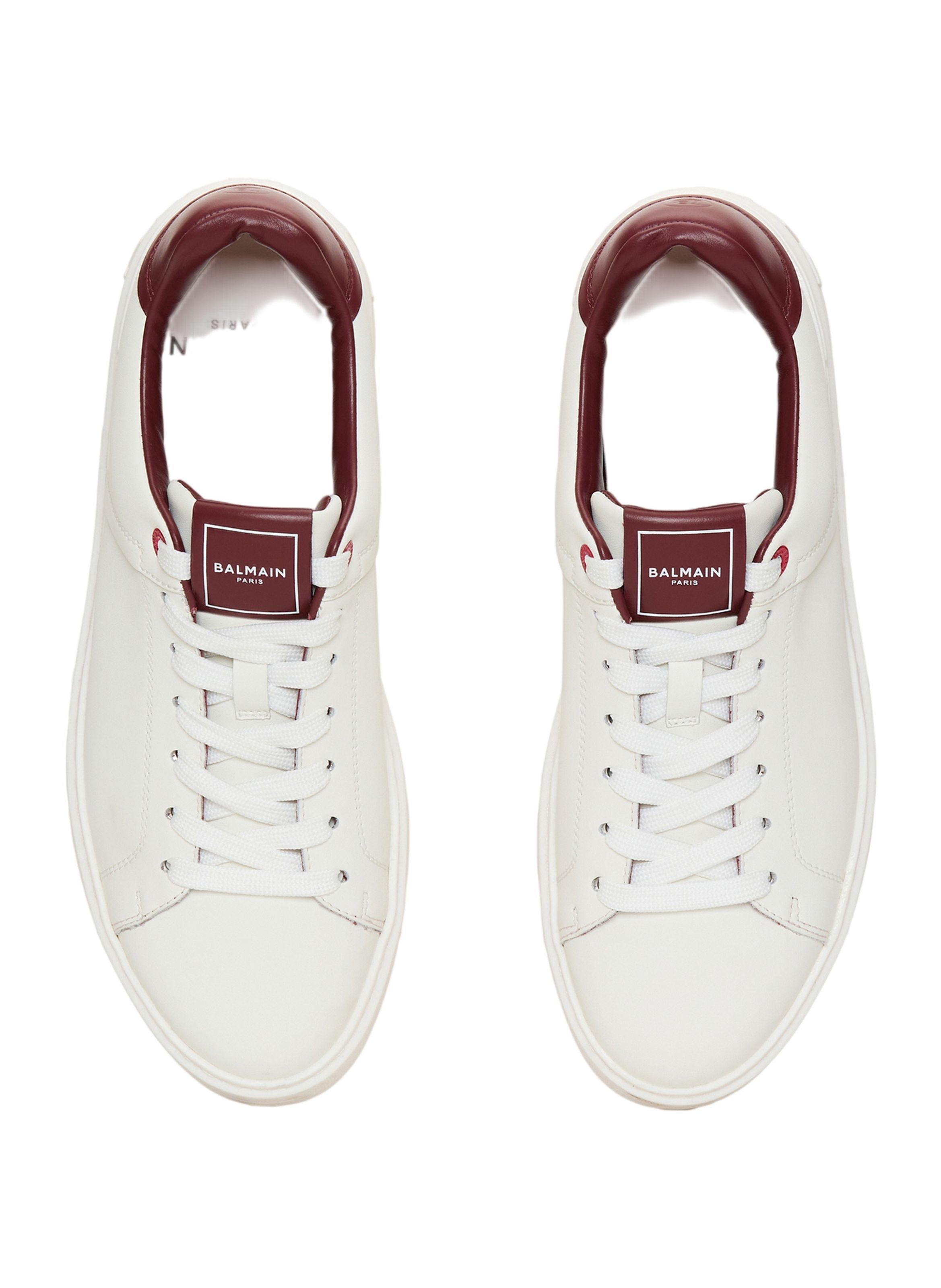 Baskets b-court en cuir lisse BALMAIN Multicolore