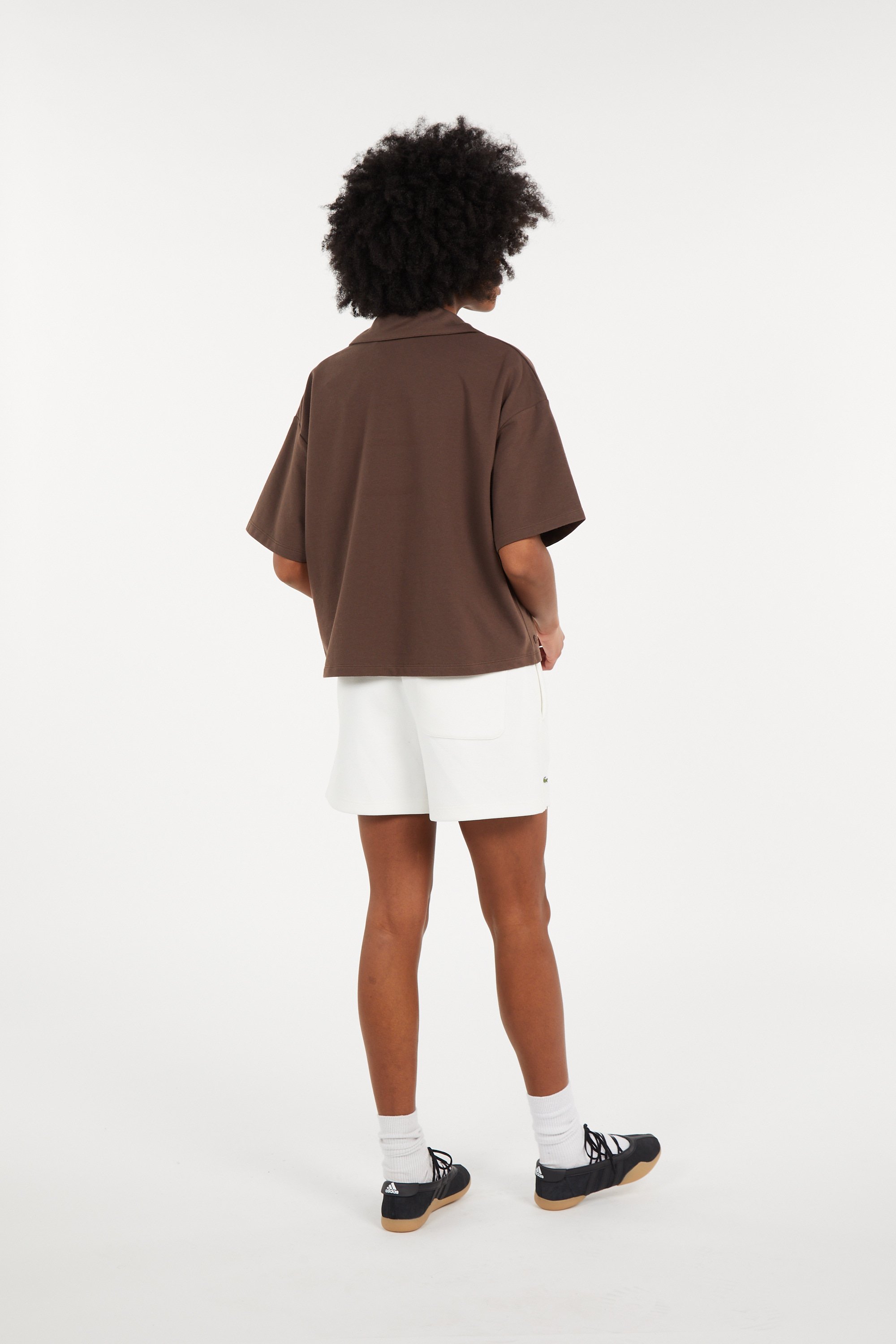Polo t-shirt loungewear LACOSTE Marron