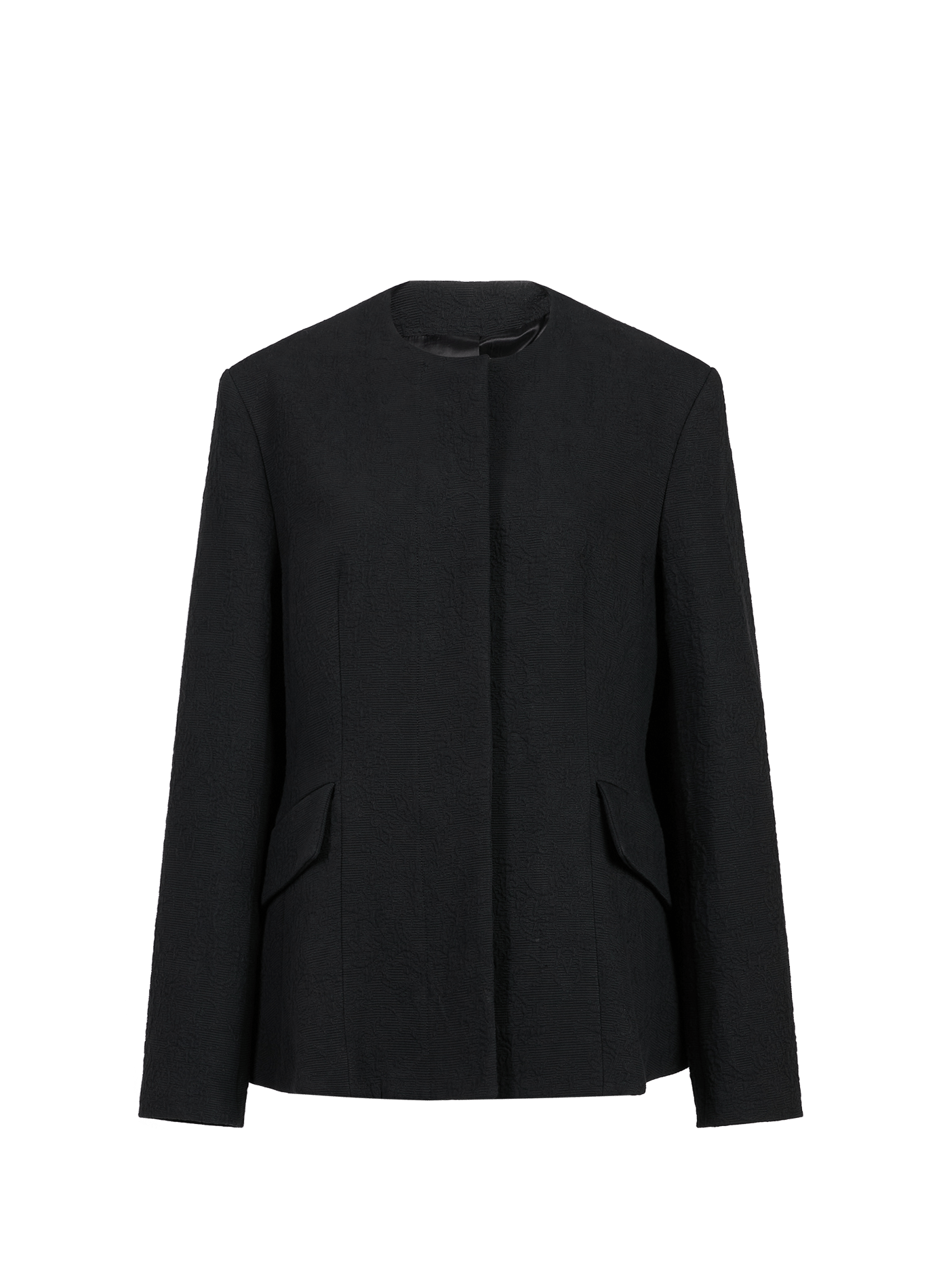 Flared plain cotton coat TOTEME Black