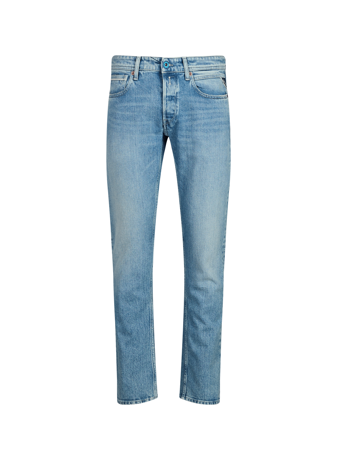 Grover straight fit jeans in blended cotton REPLAY Blue