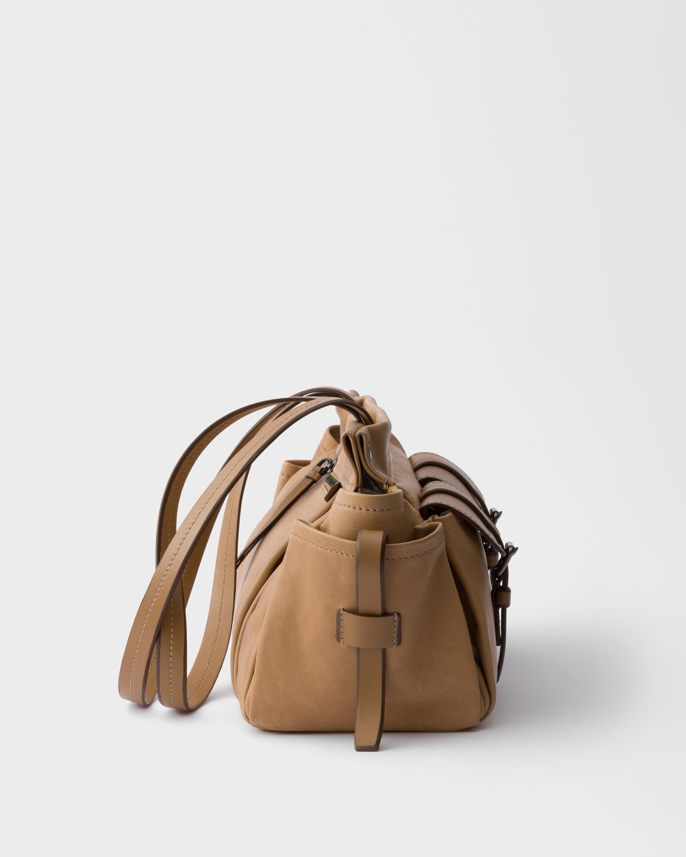 Cabas en cuir prada route PRADA Beige
