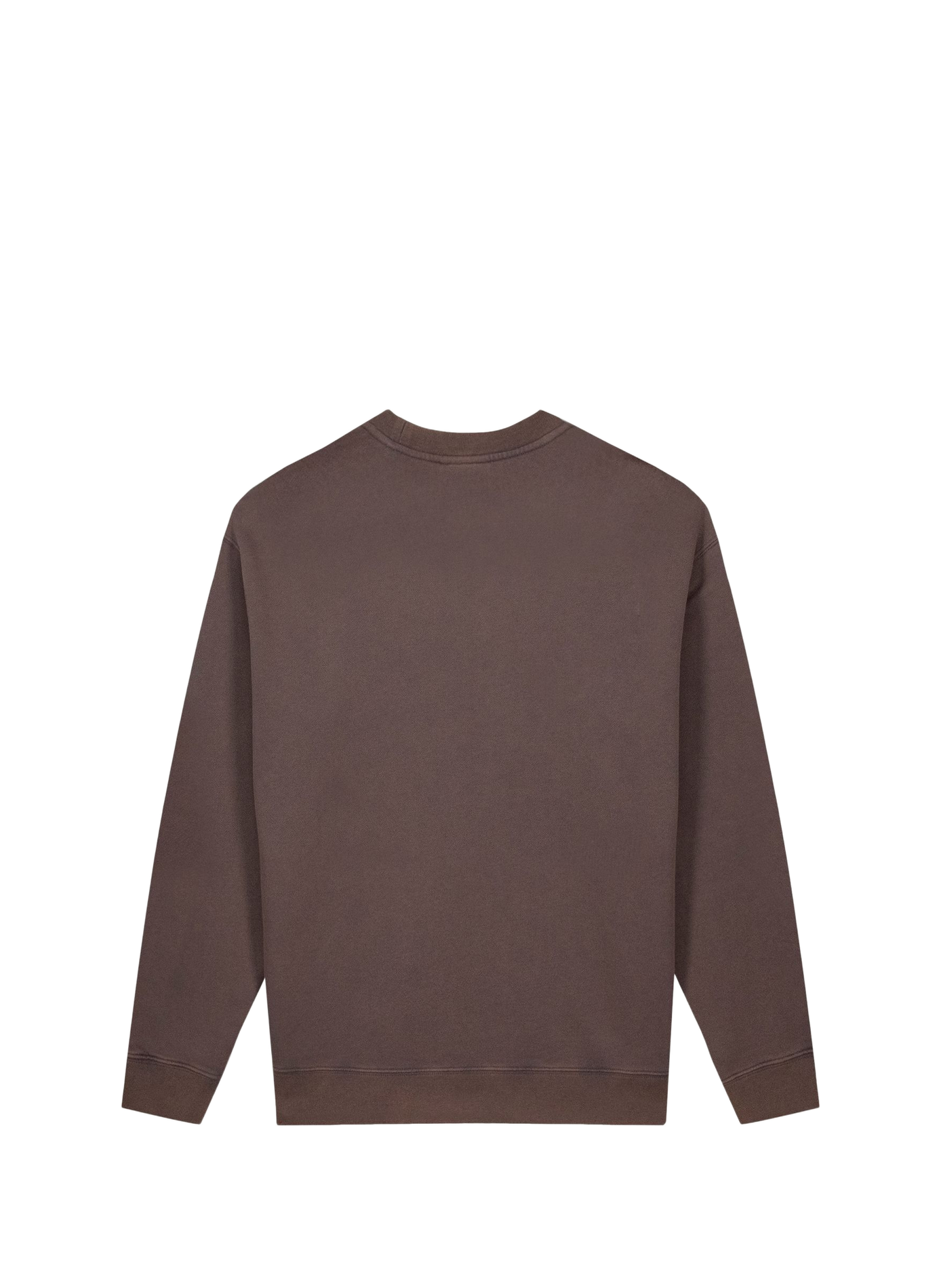 Straight solid color round neck sweatshirt MAISON LABICHE Brown