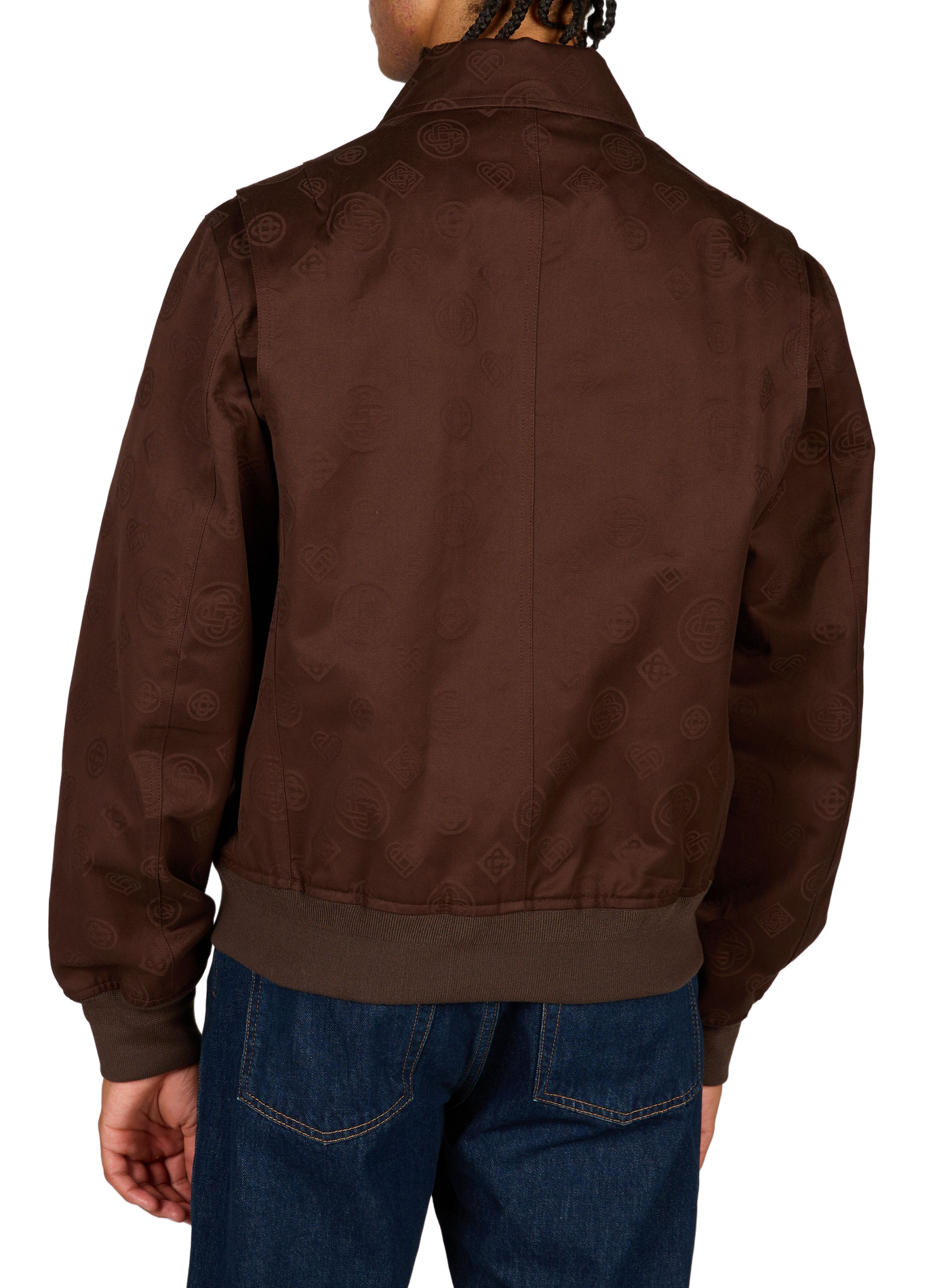 Blouson sérigraphié en coton CASABLANCA PARIS Marron