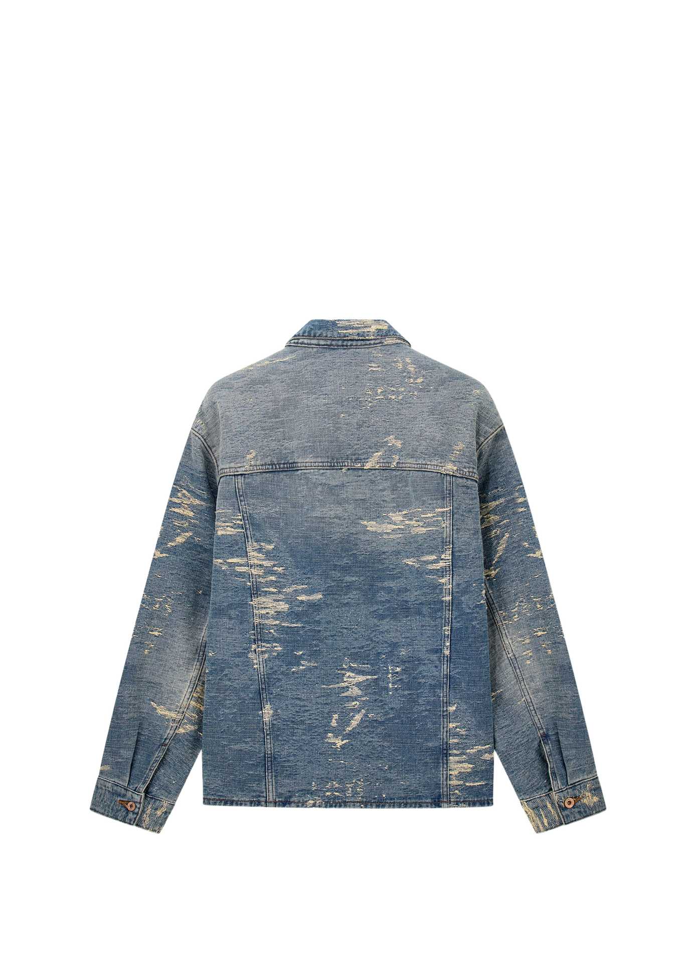 Straight denim cotton jacket EMPORIO ARMANI Blue