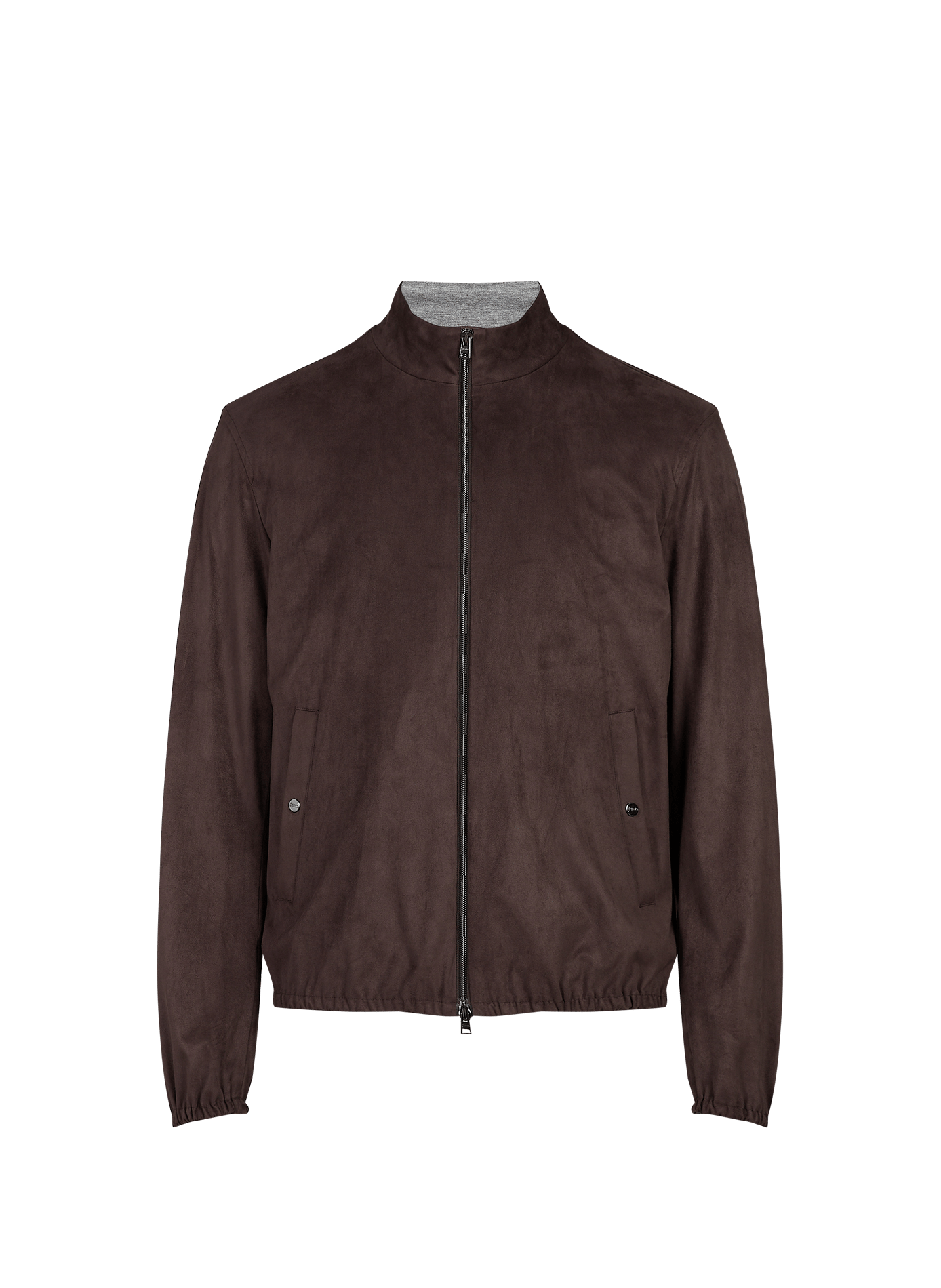 Straight jacket with high collar HERNO Brown