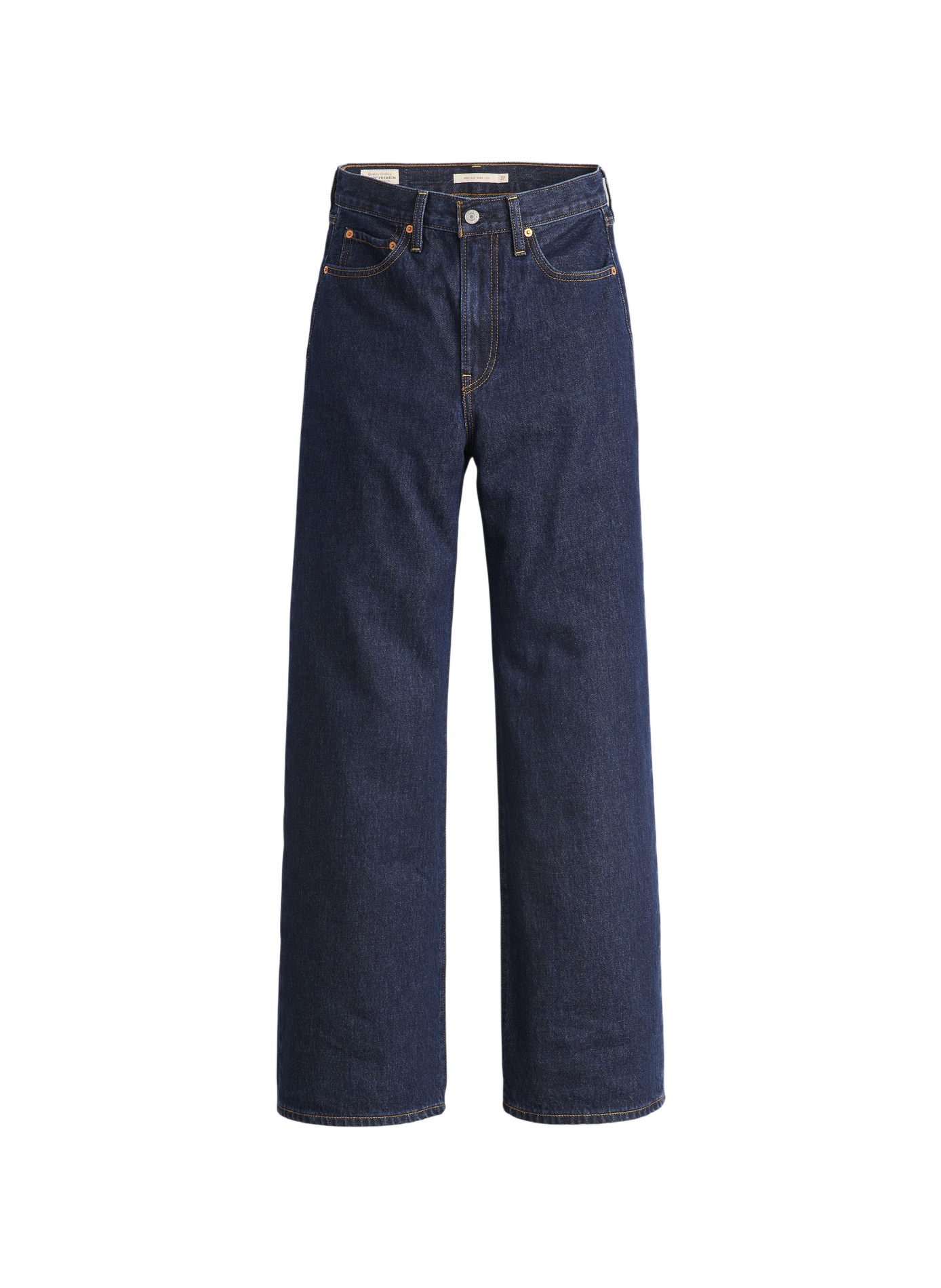 Ribcage Wijde Pijp Jeans van Katoen LEVI'S Blauw