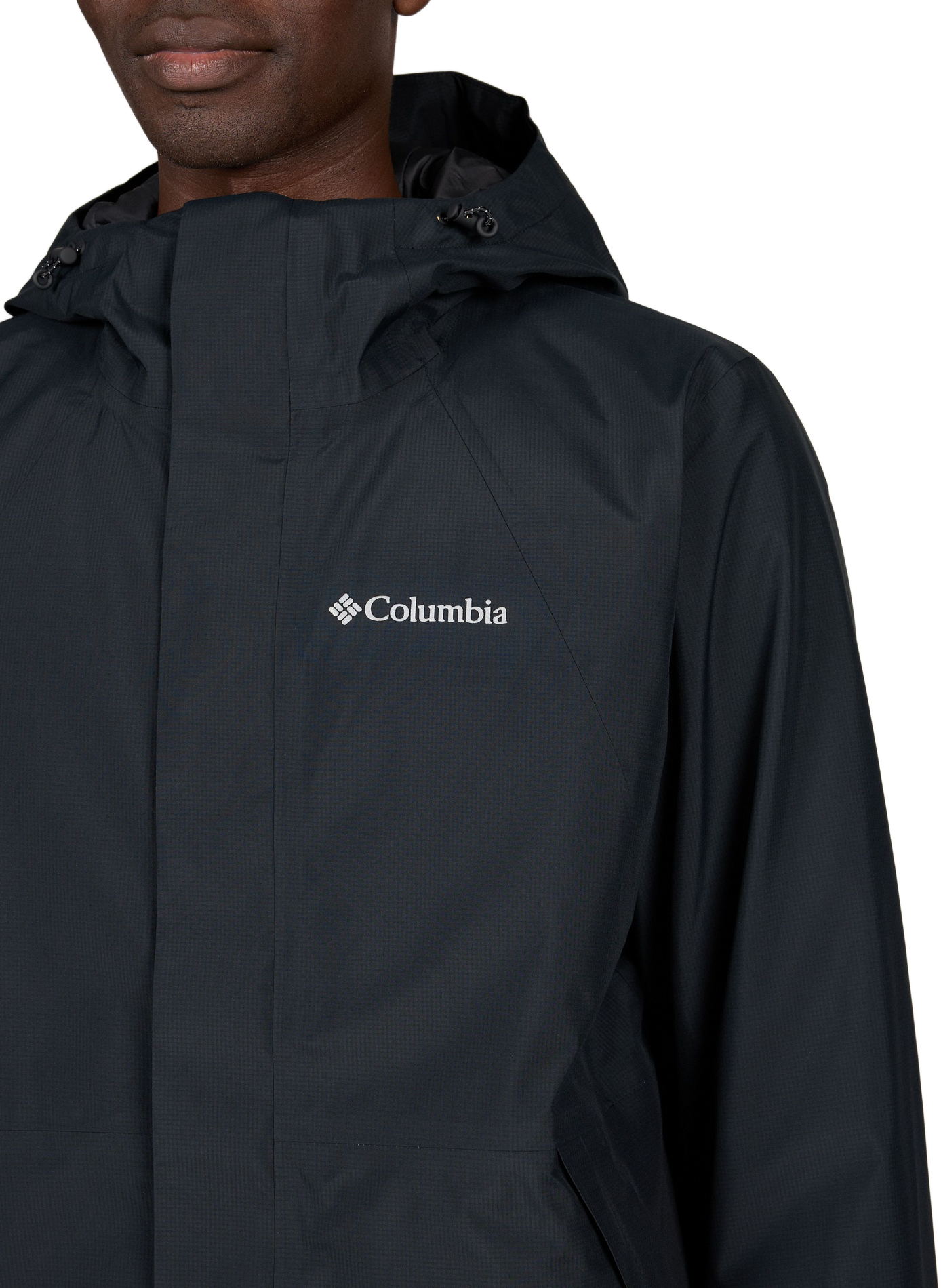 Straight hooded parka COLUMBIA Grey