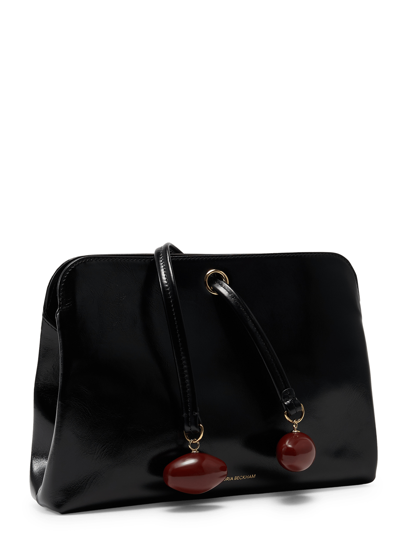 Kizette-Clutch aus weichem Lackleder VICTORIA BECKHAM Schwarz