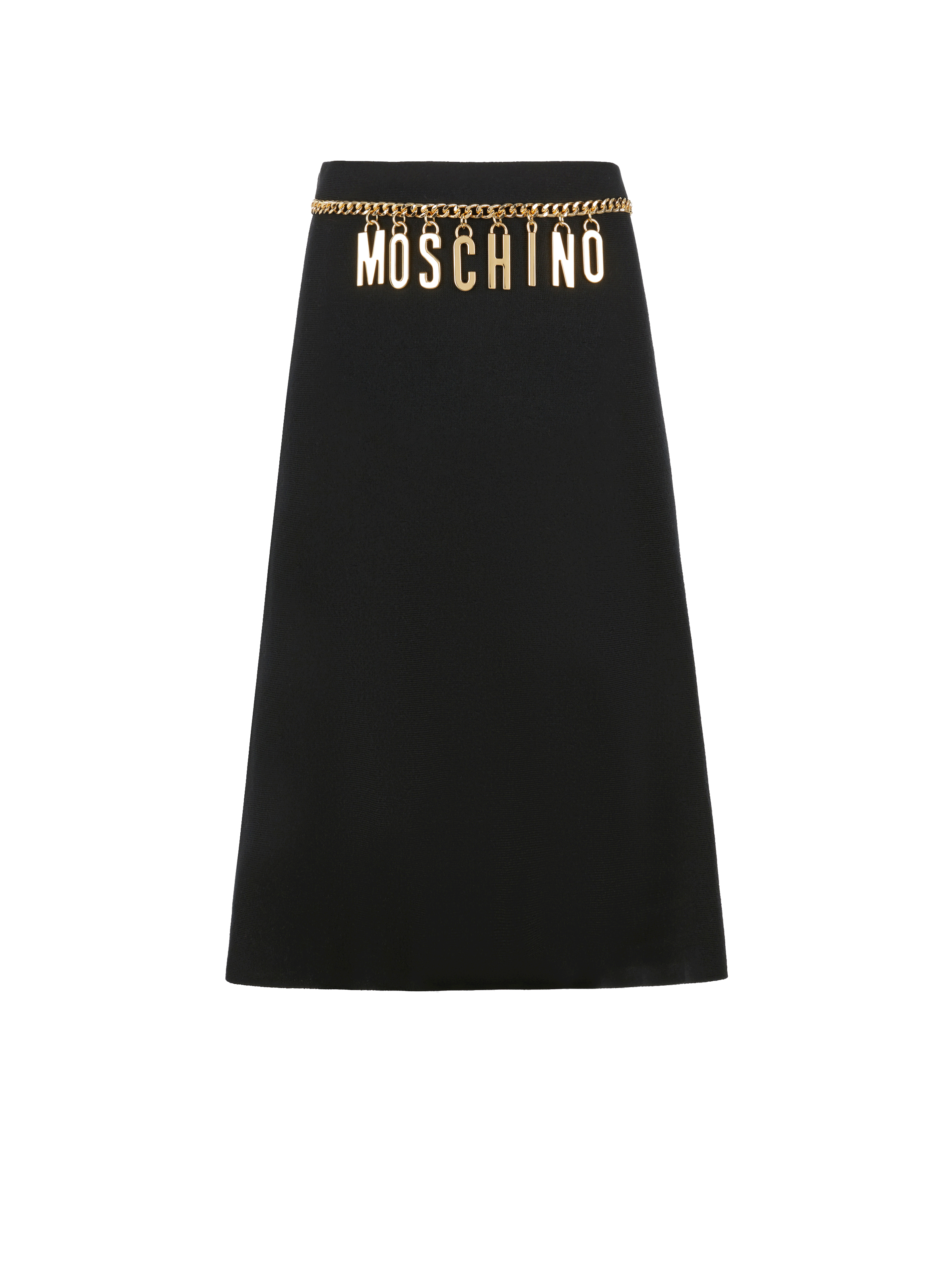 Jupe en laine vierge MOSCHINO Noir