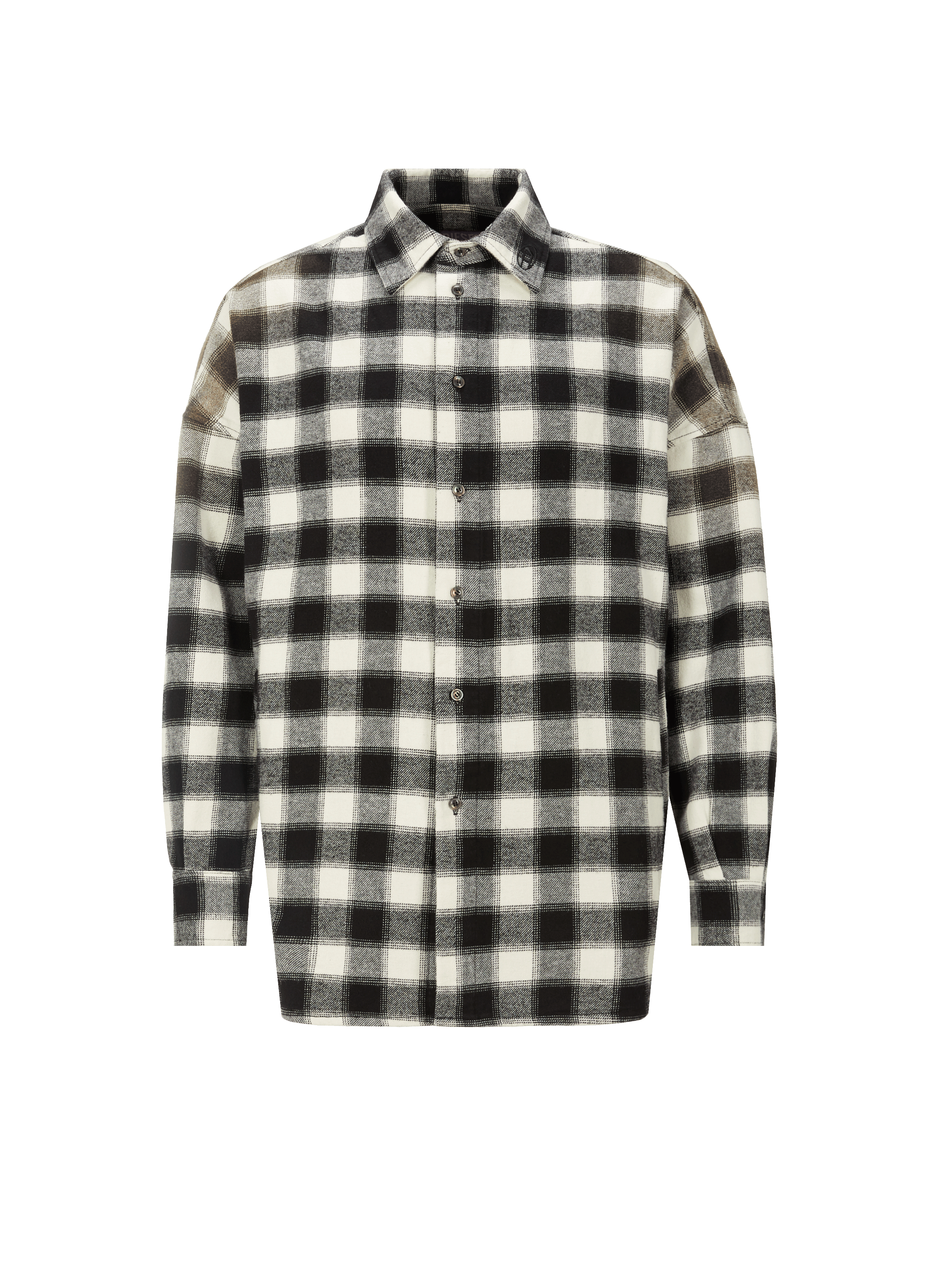 DIESEL Chemise en carreaux  Noir