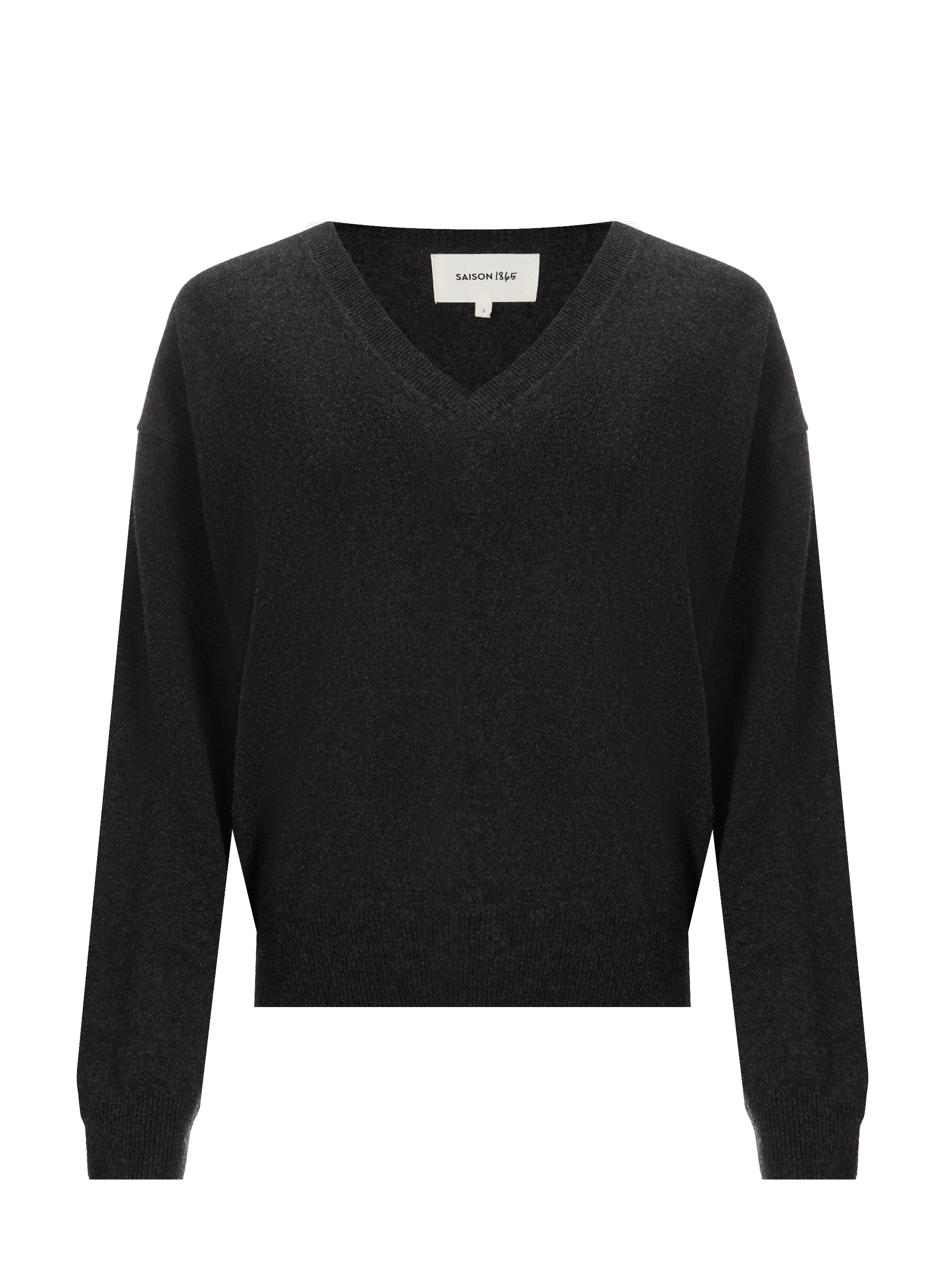 Pull Seven col V en cachemire  Multicolore