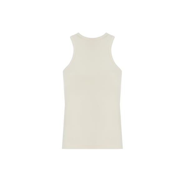 Caes Solid Tank Top In Beige