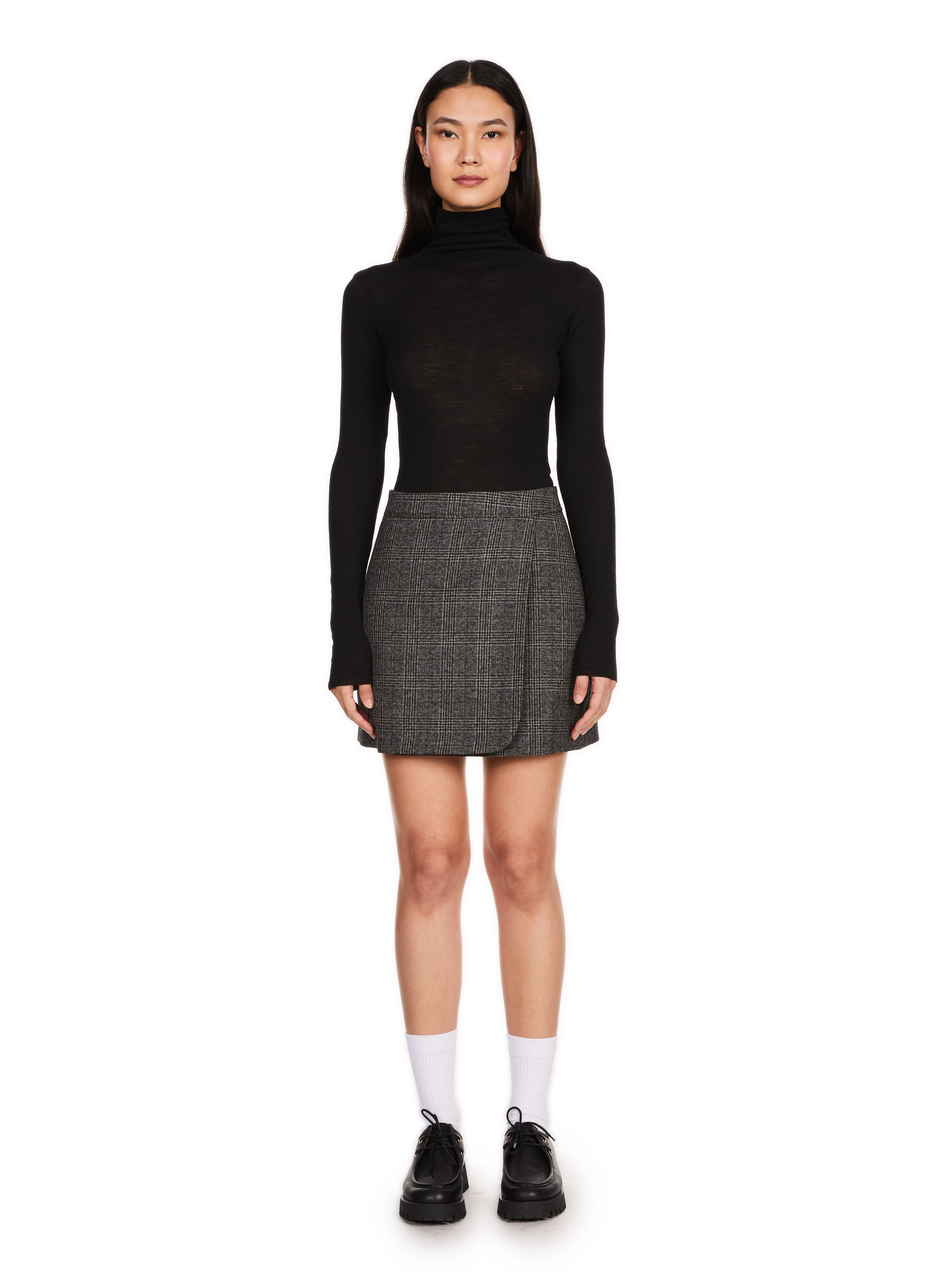 Pull col cheminé Ucli en laine SAISON 1865 Noir