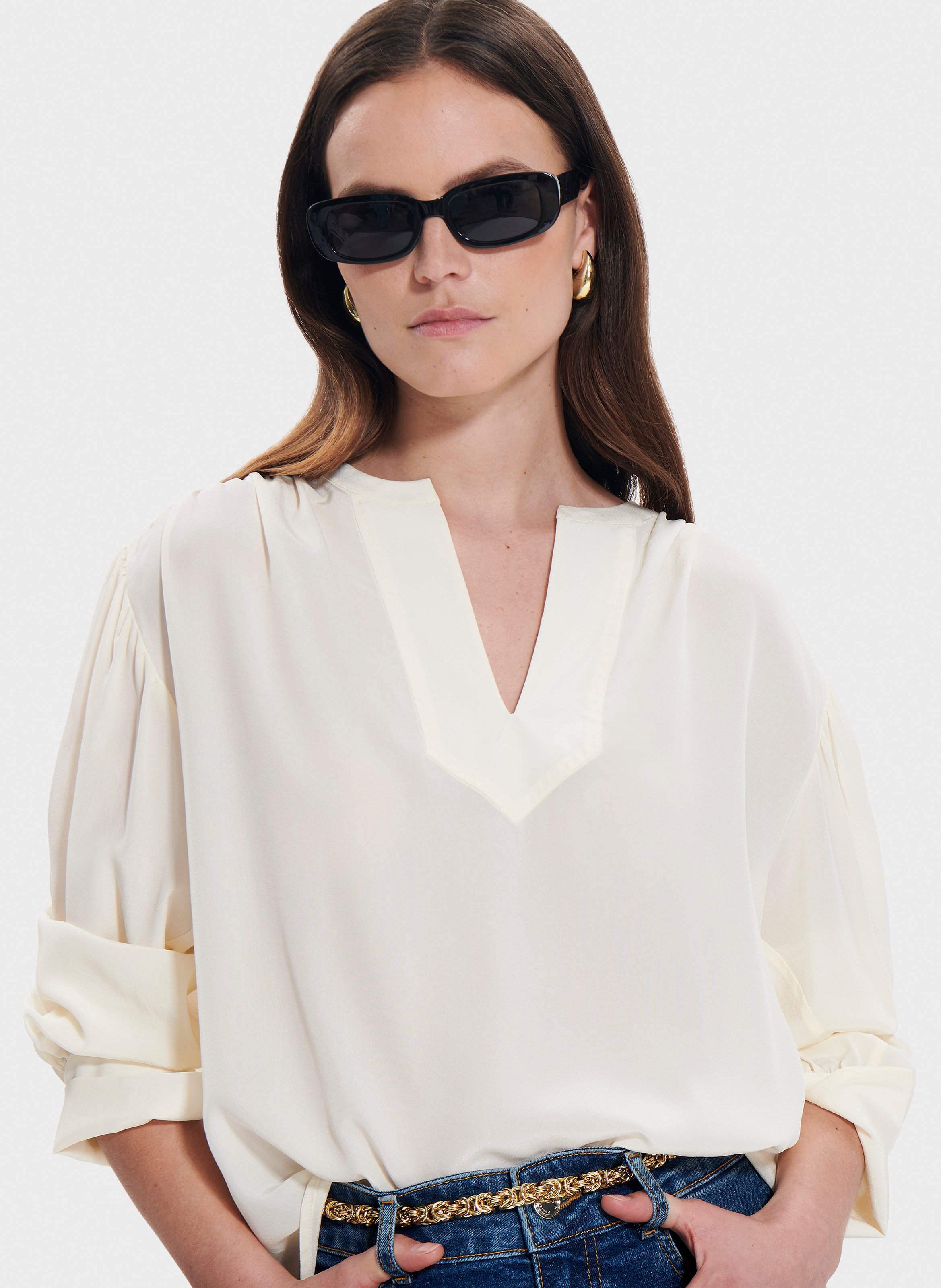 Blouse  bangkok ZAPA Blanc