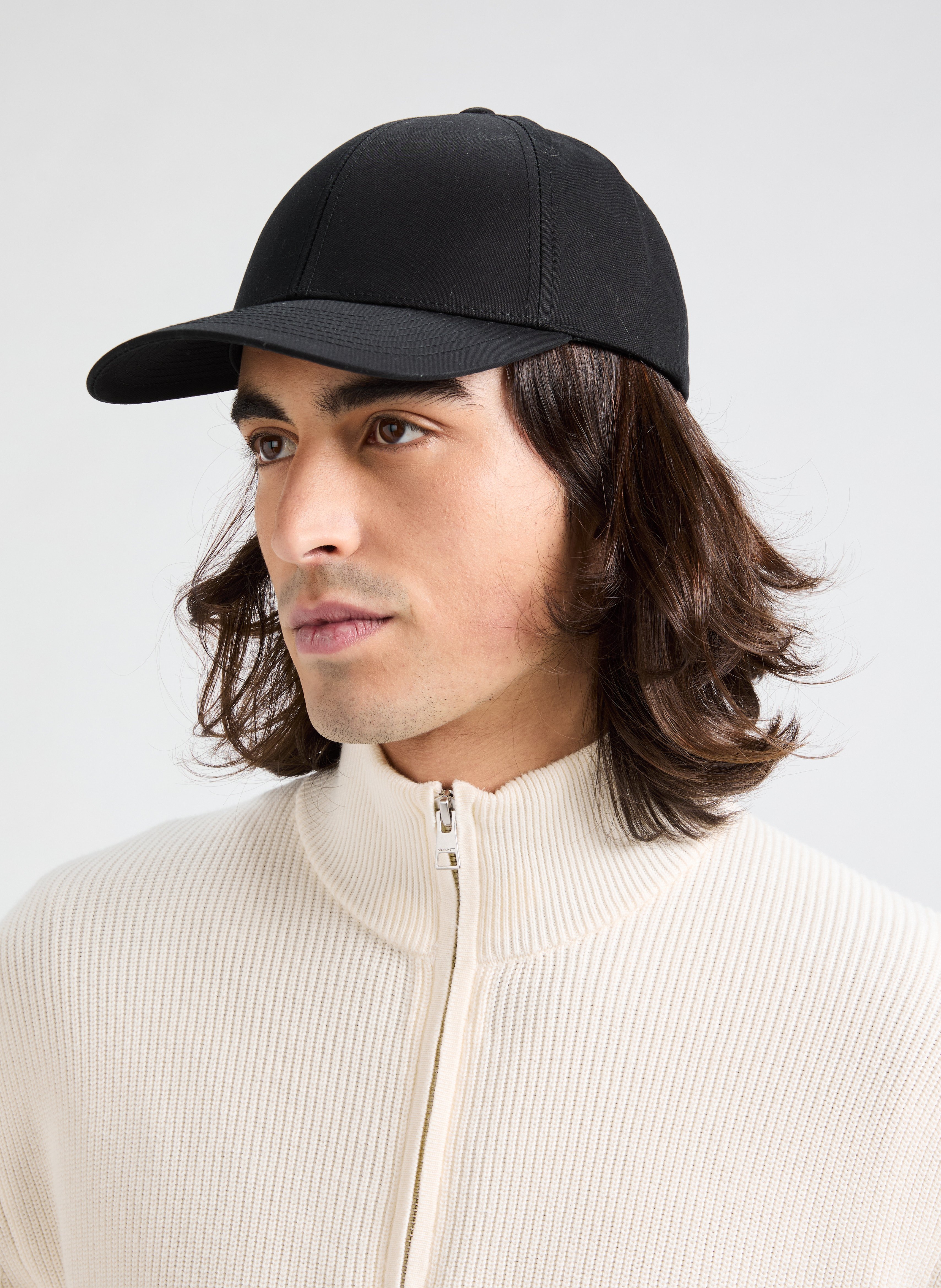 Cotton cap model VARSITY Black