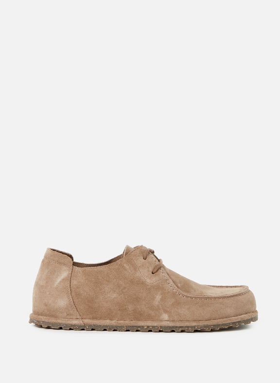 Suede leather Utti Lace Derbies Beige by BIRKENSTOCK BIRKENSTOCK Suede leather Utti Lace Derbies Beige
