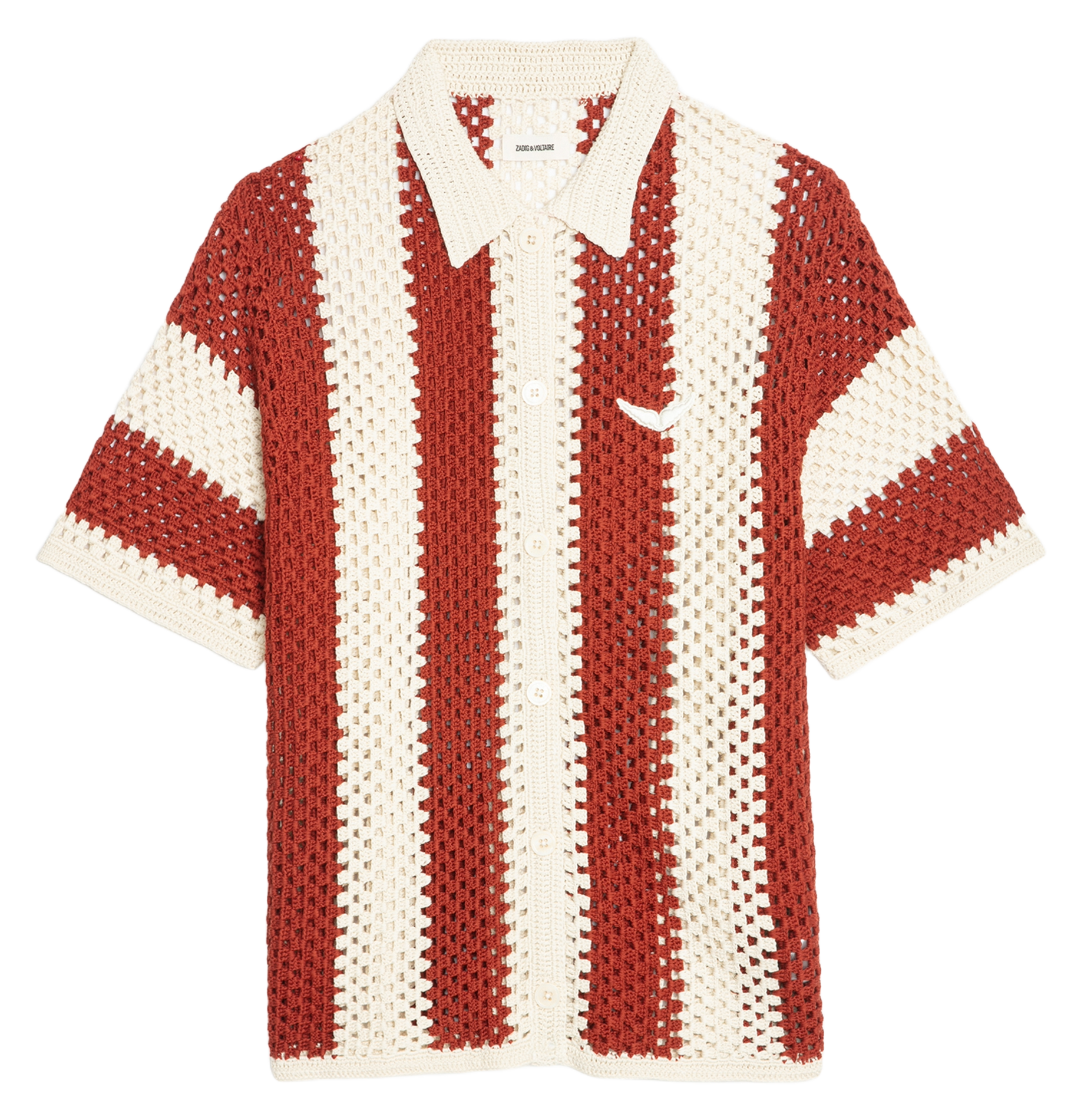 Chemise col classique en coton ciara ZADIG&VOLTAIRE Blanc