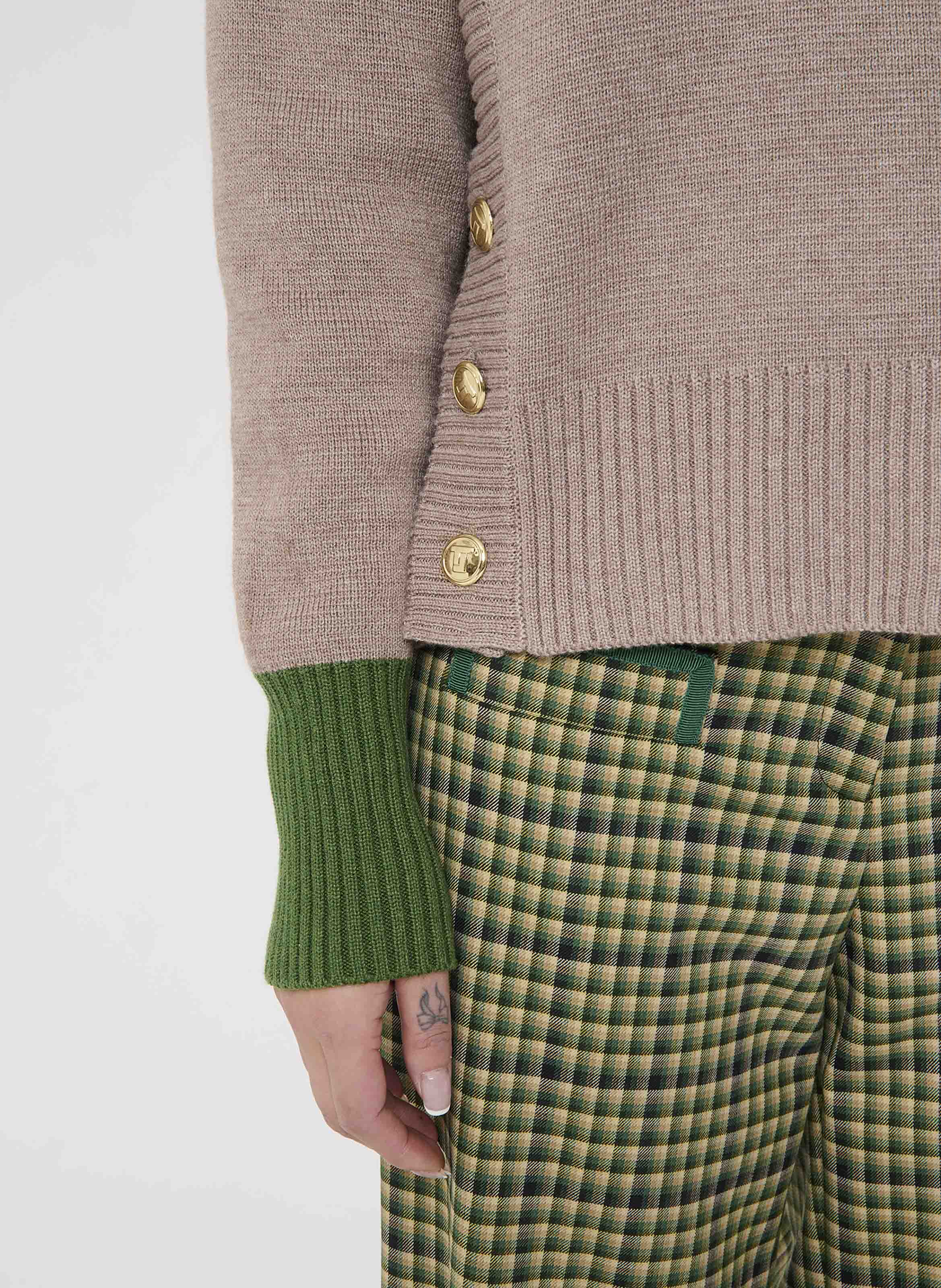 Pull promesse TARA JARMON Marron