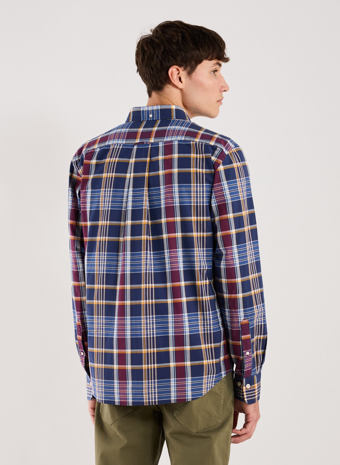 Check cotton Shirt GANT Blue