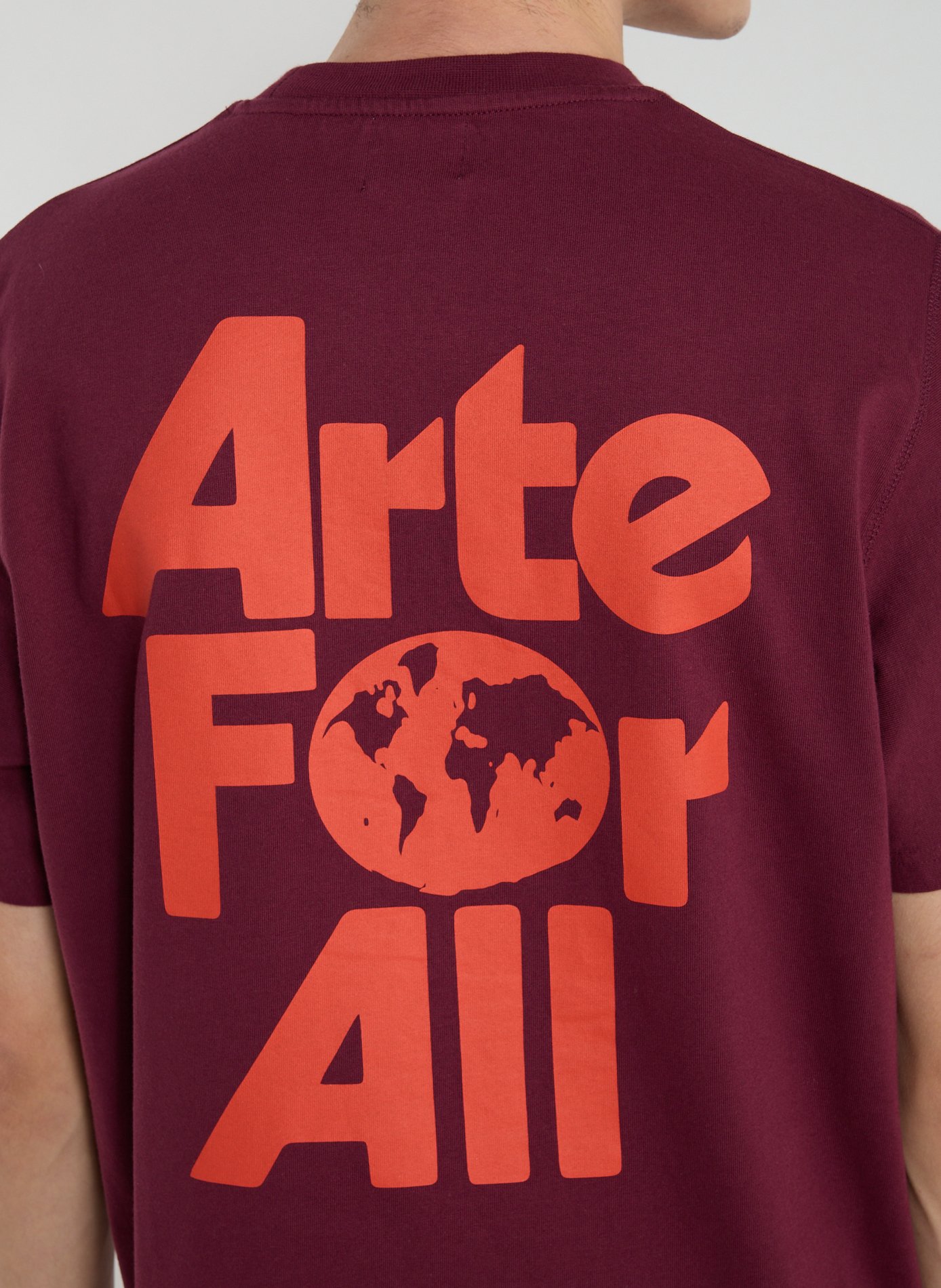 T-shirt col rond en coton ARTE ANTWERP Rouge