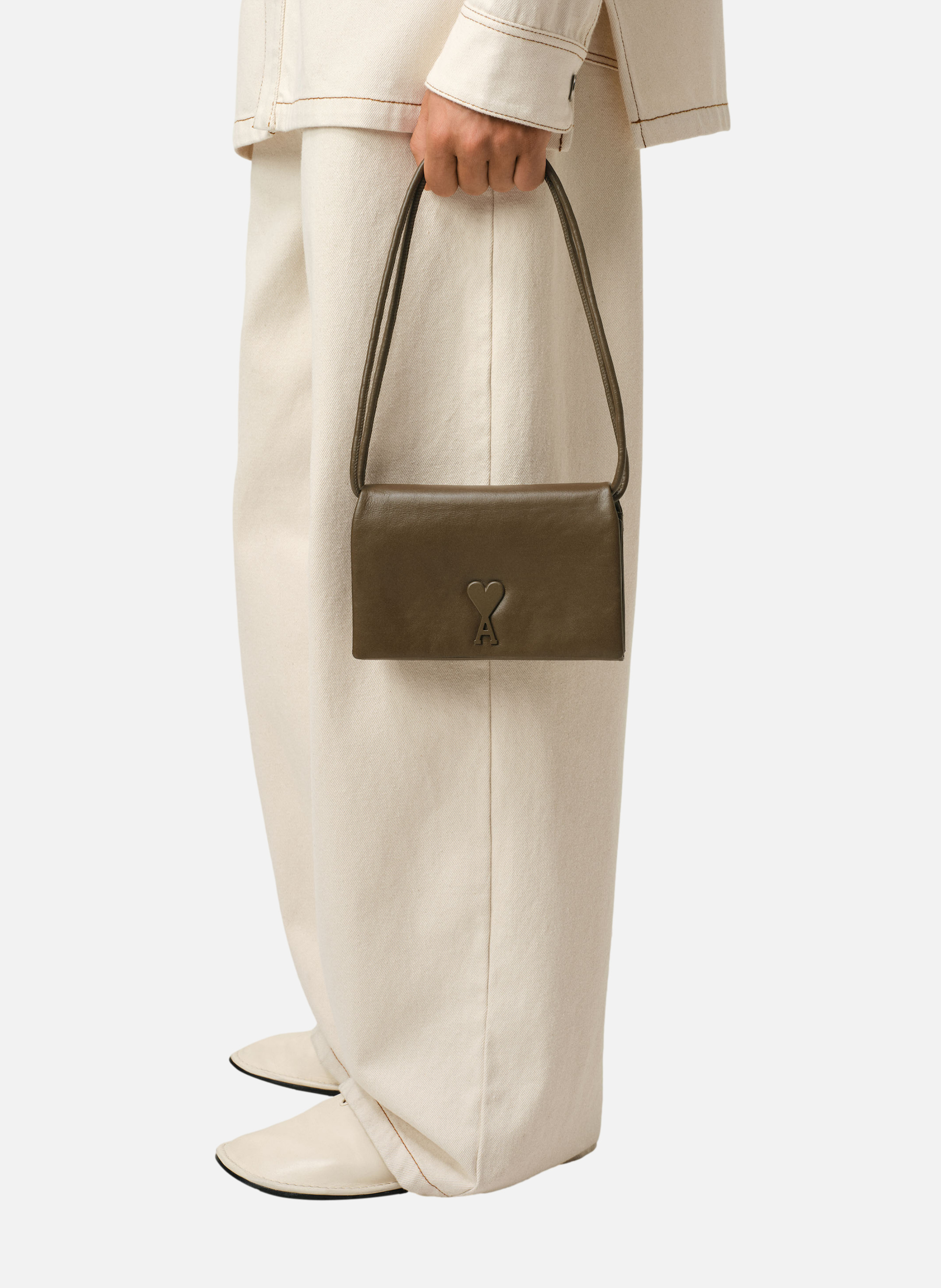 Portefeuille a bandoulière voulez-vous unisexe AMI PARIS Vert