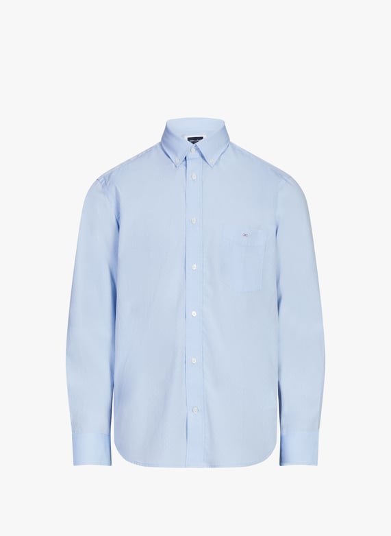 Chemise droite en coton | Bleu by EDEN PARK Chemise droite en coton Bleu