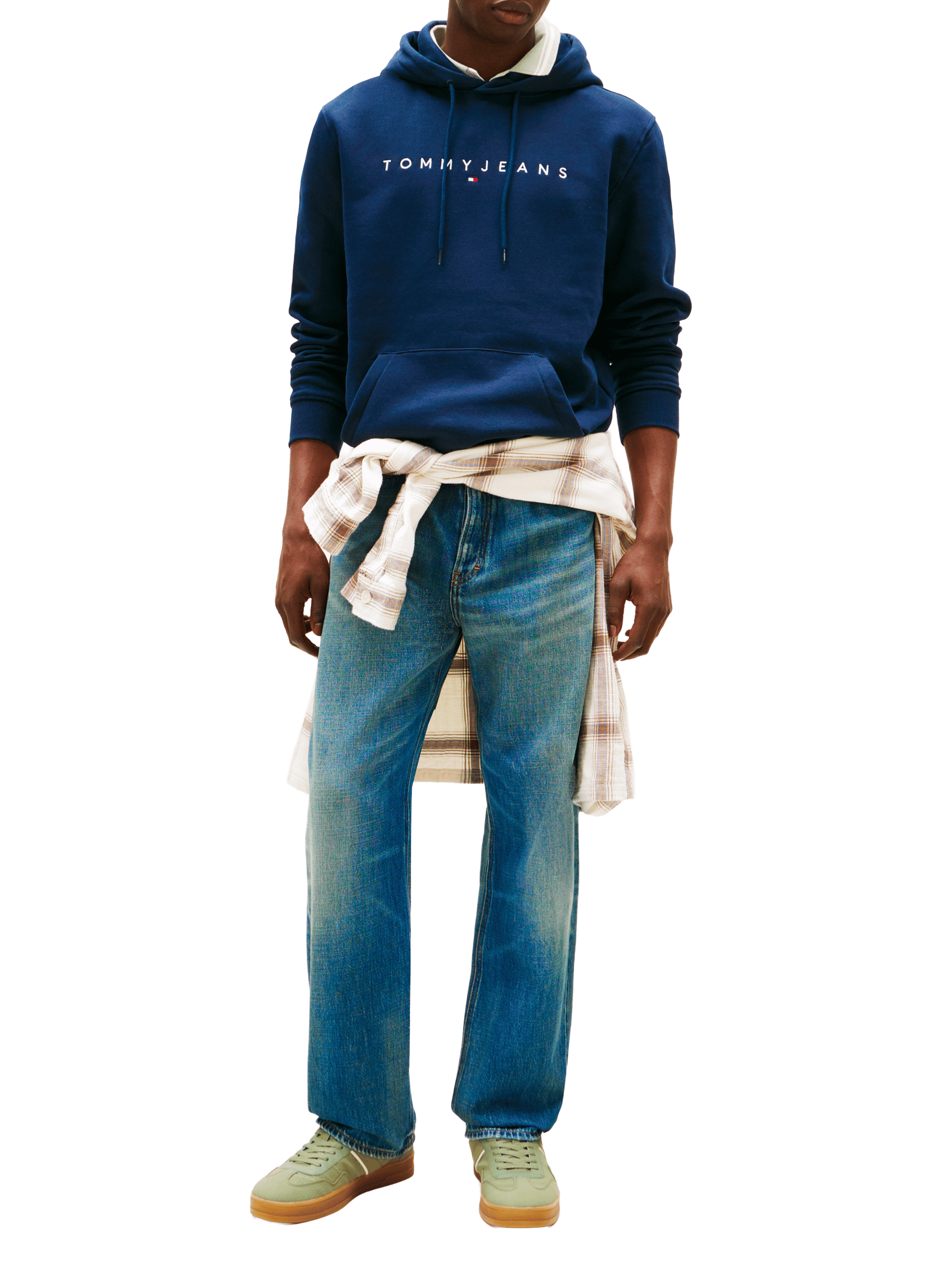 Hoodie with embroidered logo TOMMY HILFIGER Blue