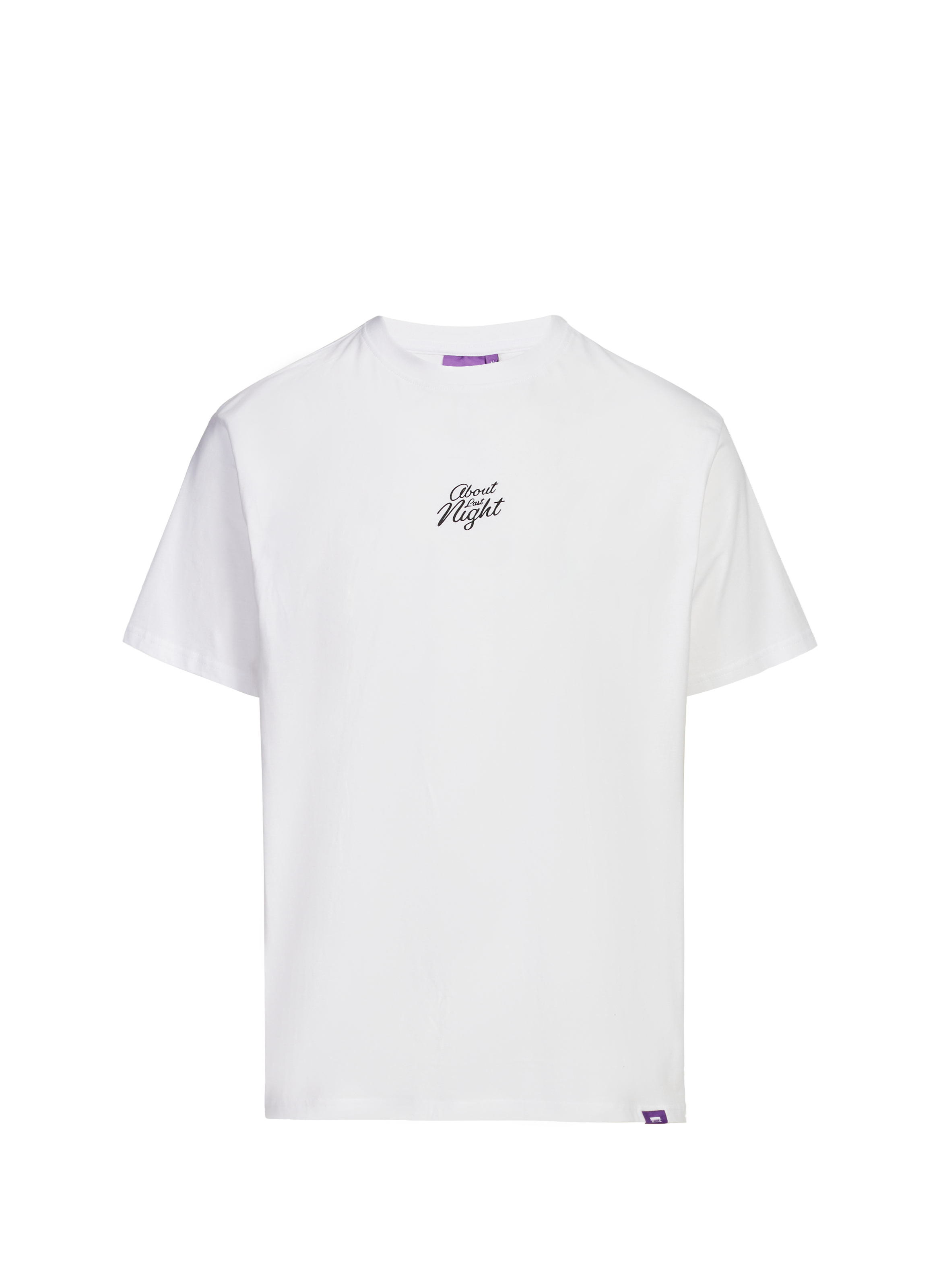 JACKER. Straight printed cotton T-shirt White