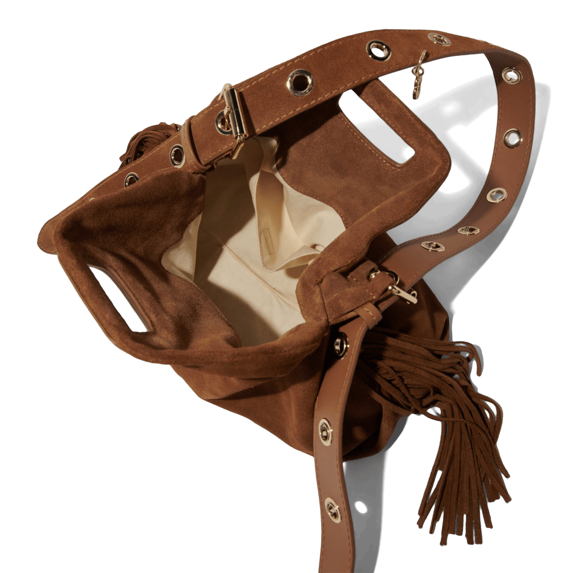 Sac porté épaule en cuir miss m MAJE Beige