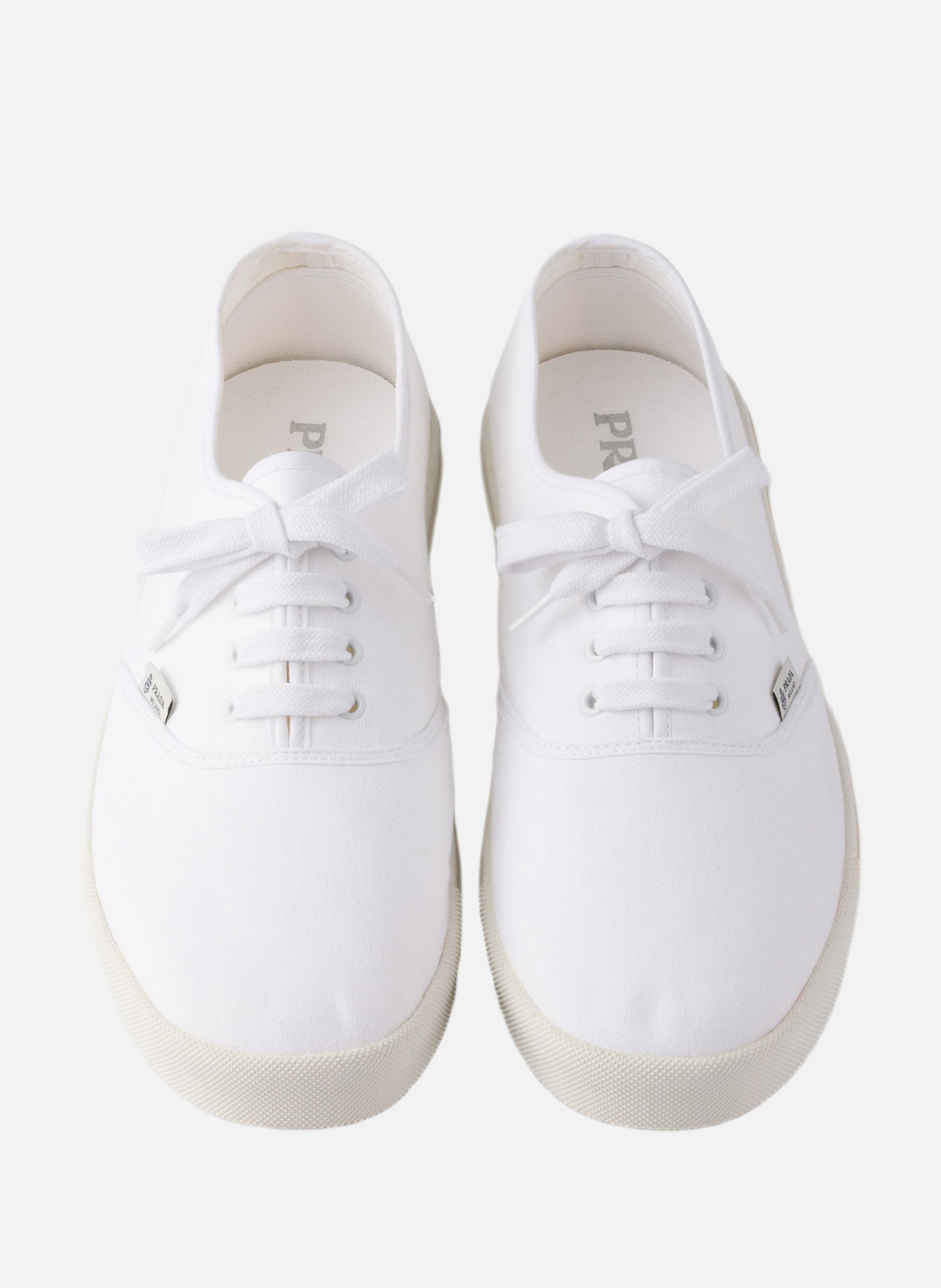 Baskets en tissu PRADA Blanc