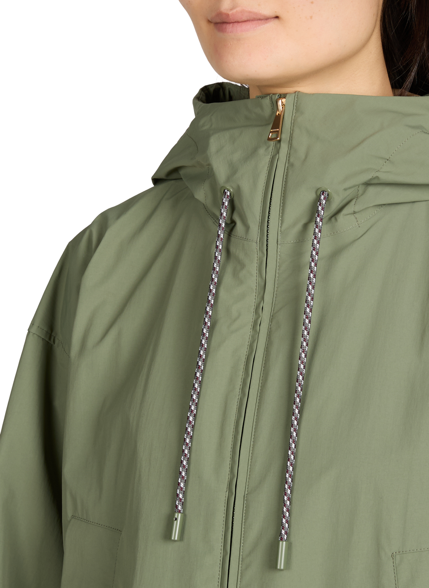 Straight Windbreaker Jacket WEEK END Khaki