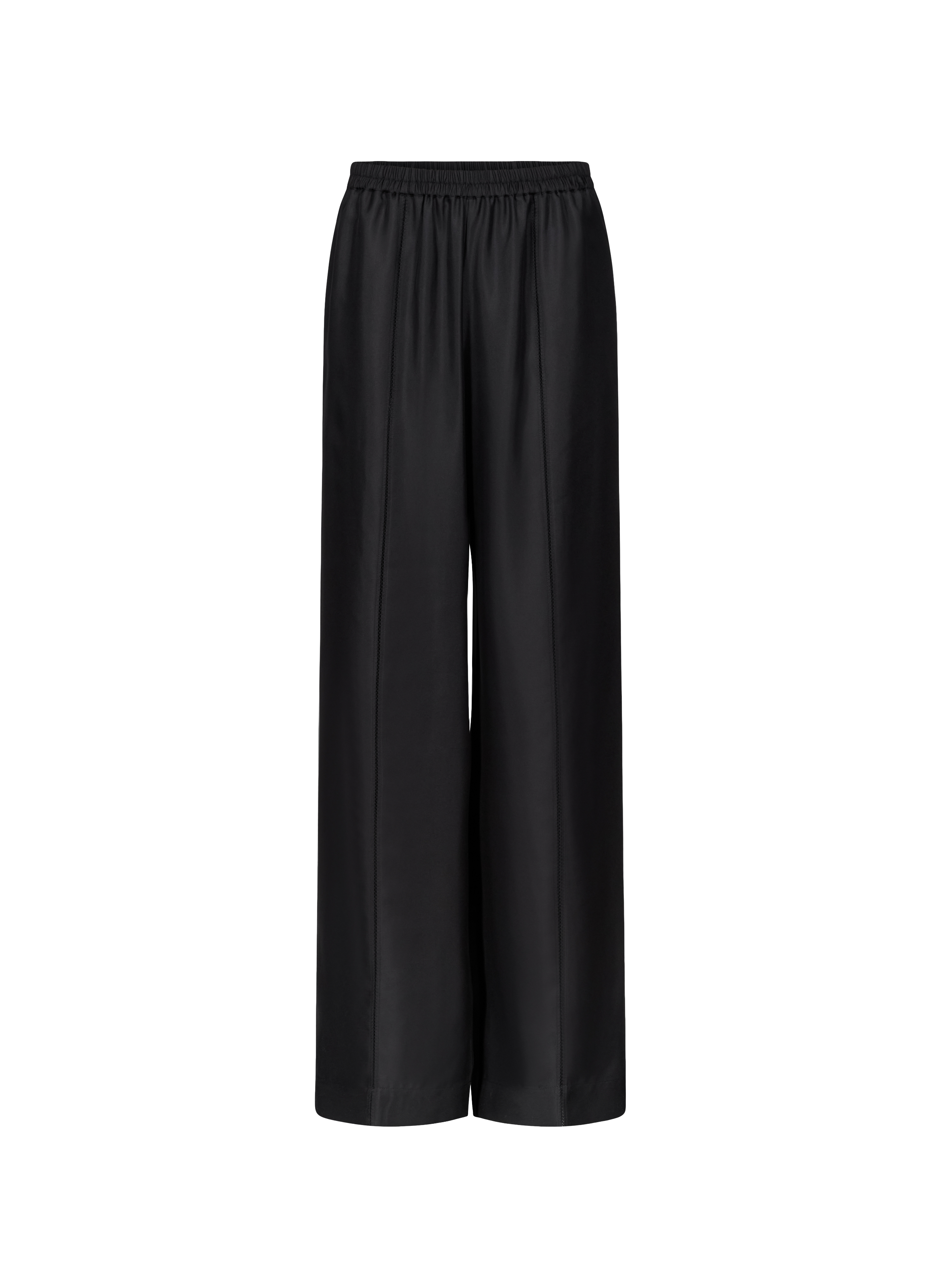 Pantalon en soie LOULOU DE SAISON Noir