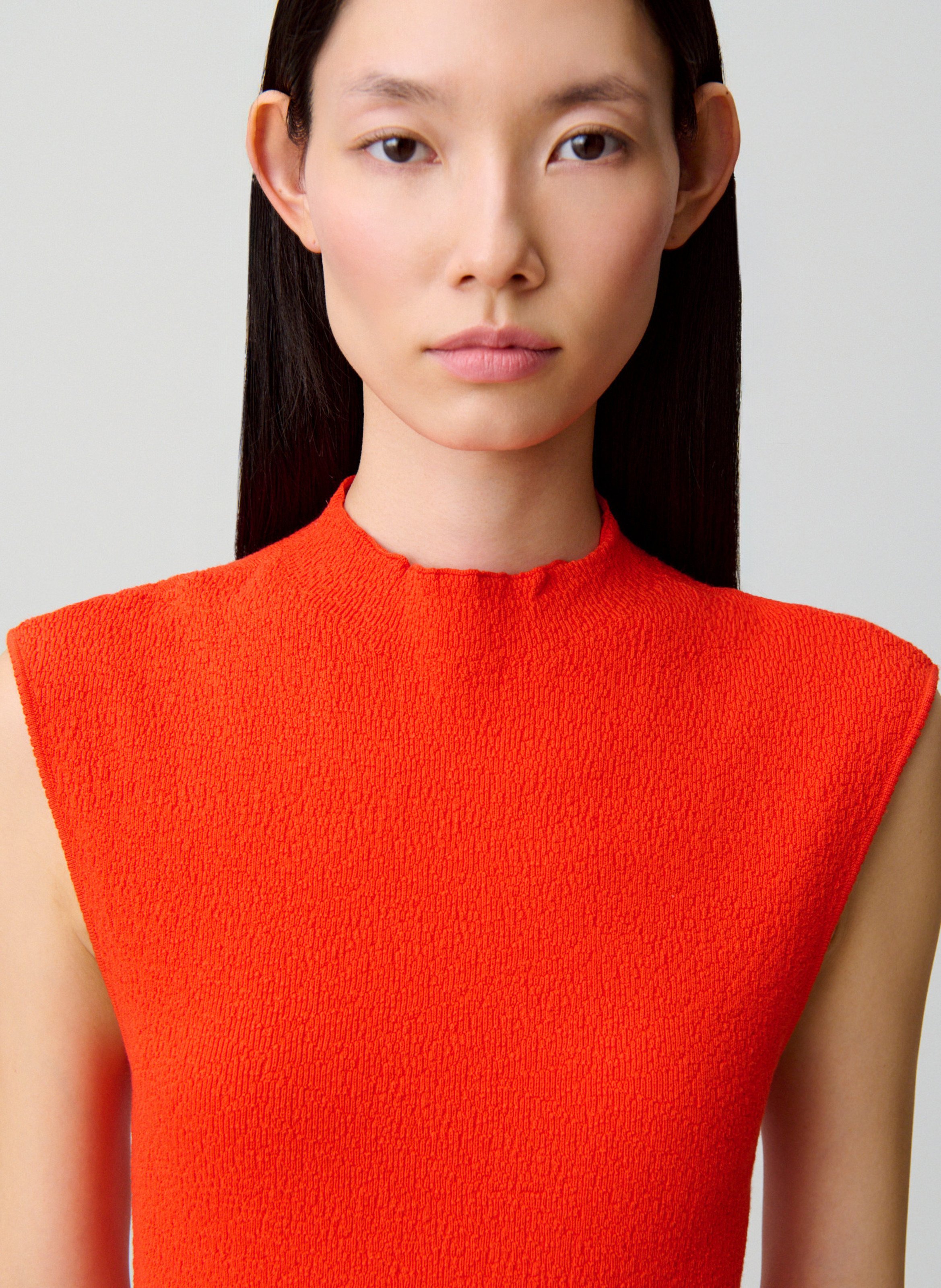 Robe courte ajustée sans manches CLAUDIE PIERLOT Orange