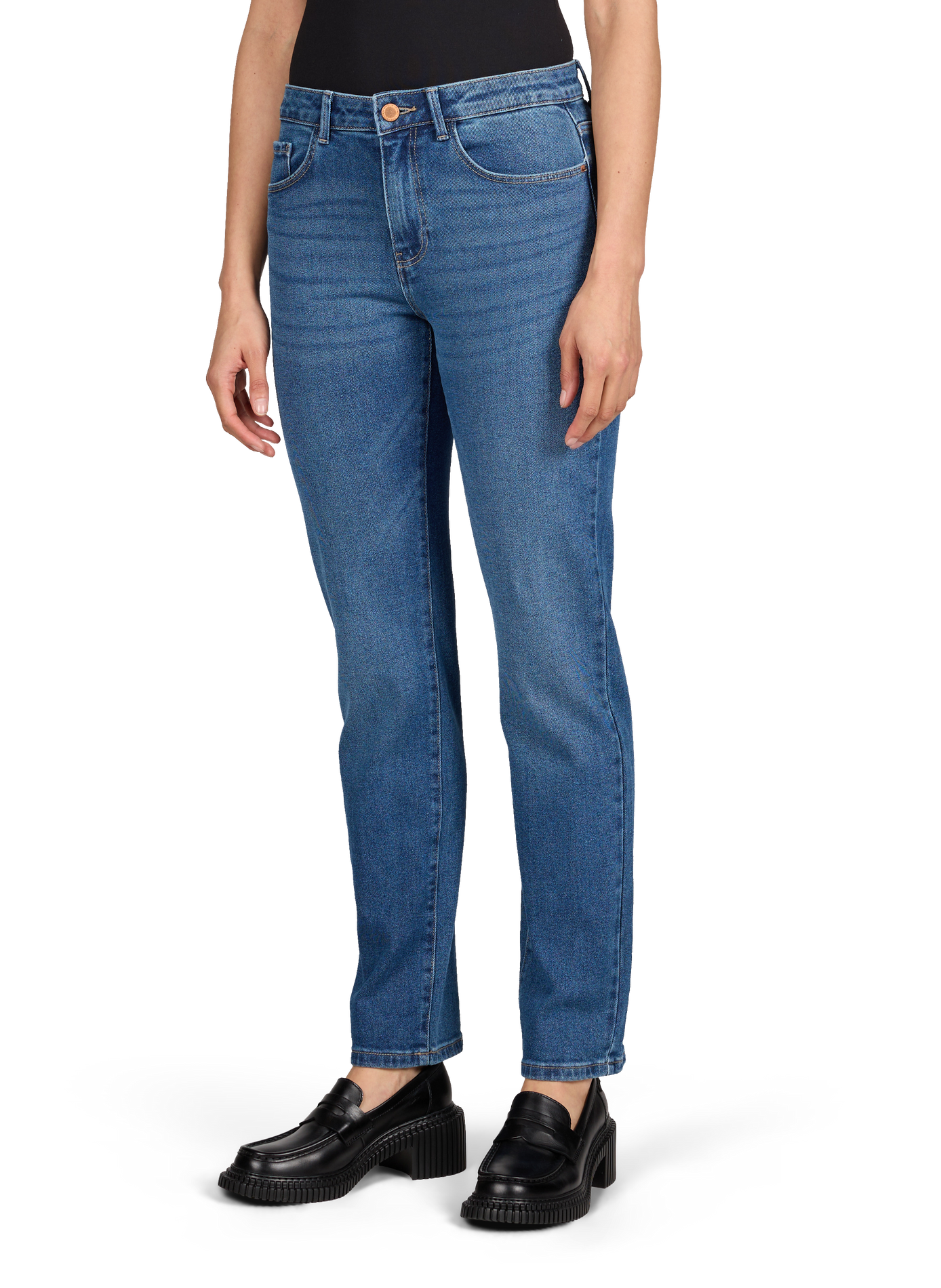 Straight leg jeans Vialice in blended cotton VILA Blue