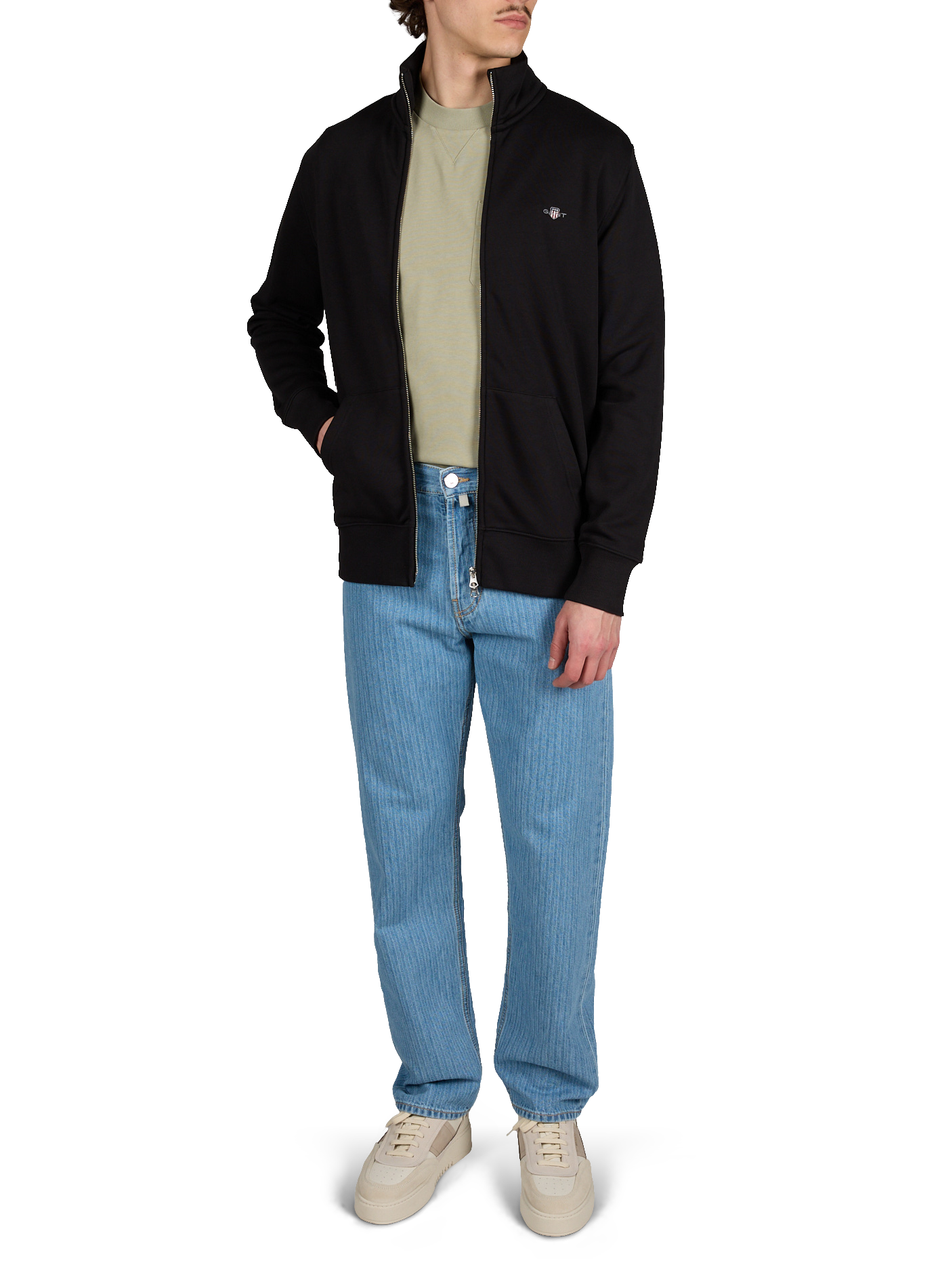 Cotton hoodie GANT Black