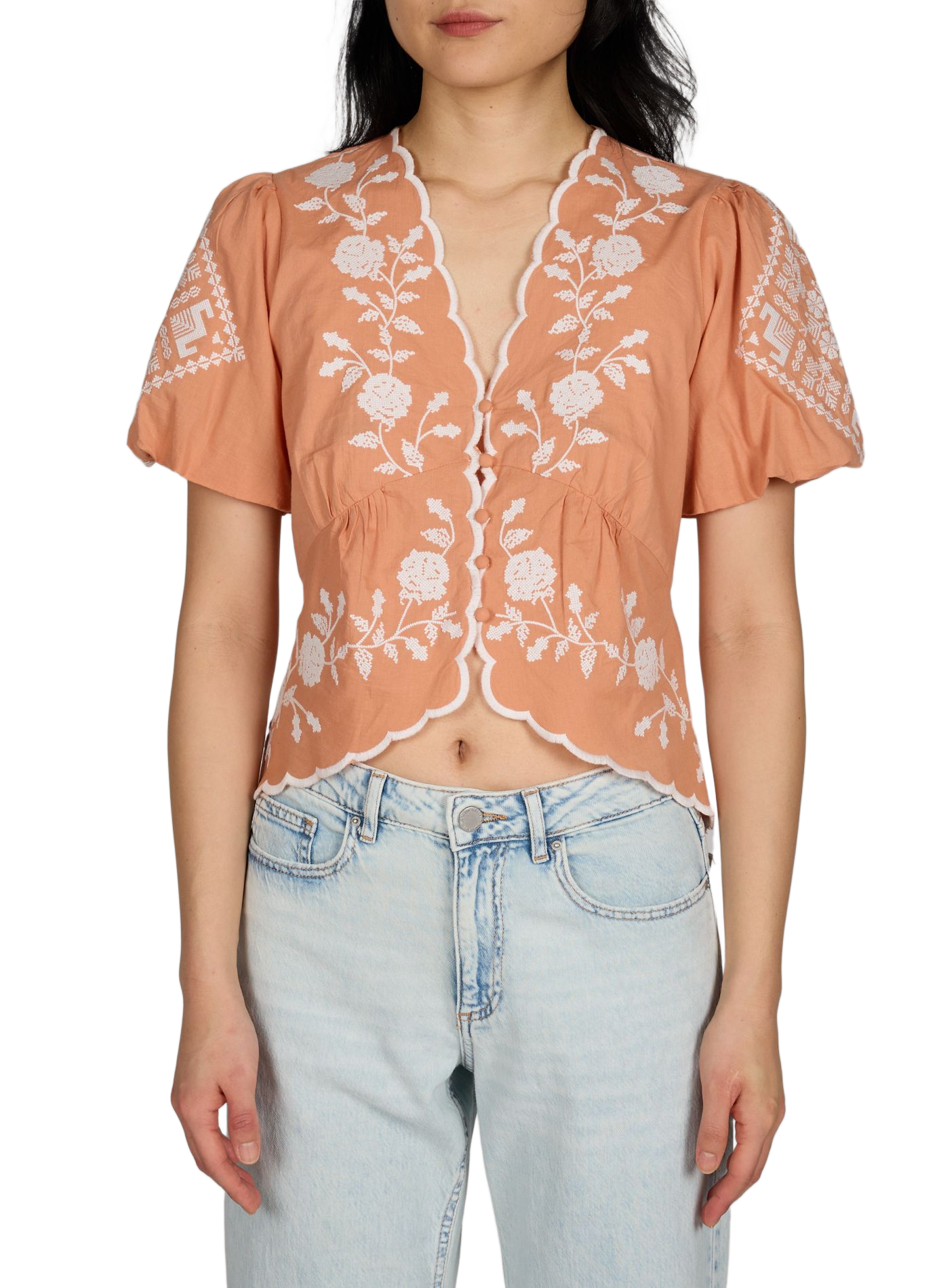 Cotton Trouville Top PETITE MENDIGOTE Pink