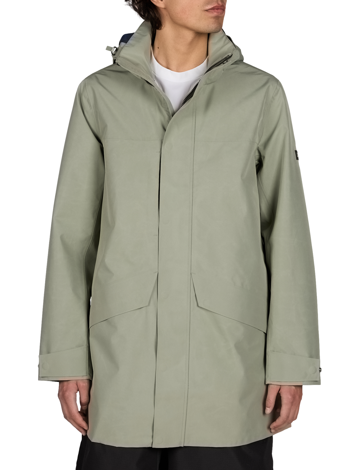 Parka imperméable à capuche AIGLE Vert