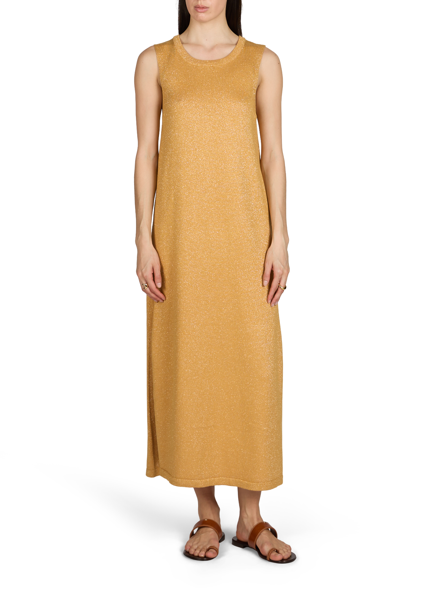 Abito lungo brillante Vitammy S VILA Giallo