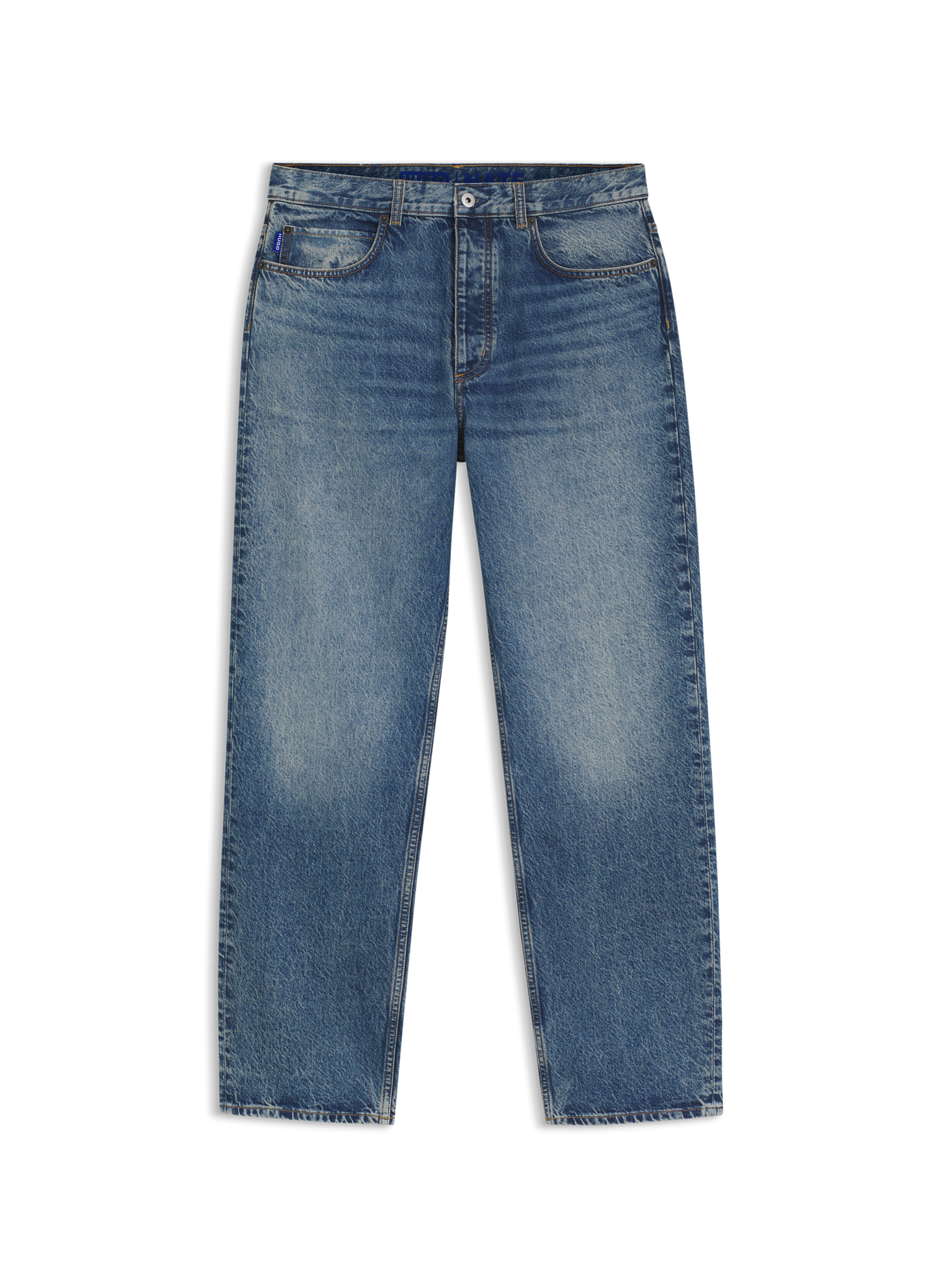 Mid-rise cotton jeans HUGO BLUE Blue