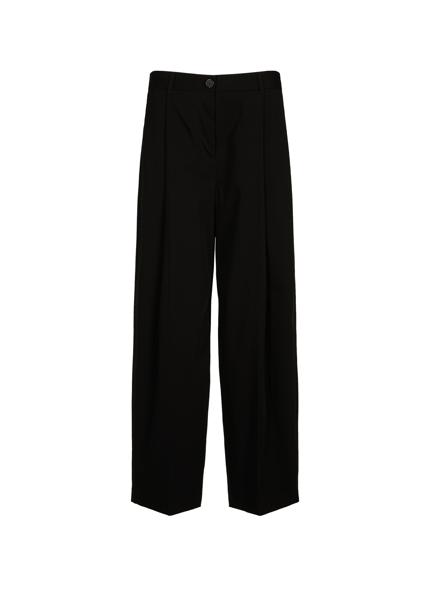 Pantalon droit en coton  Black