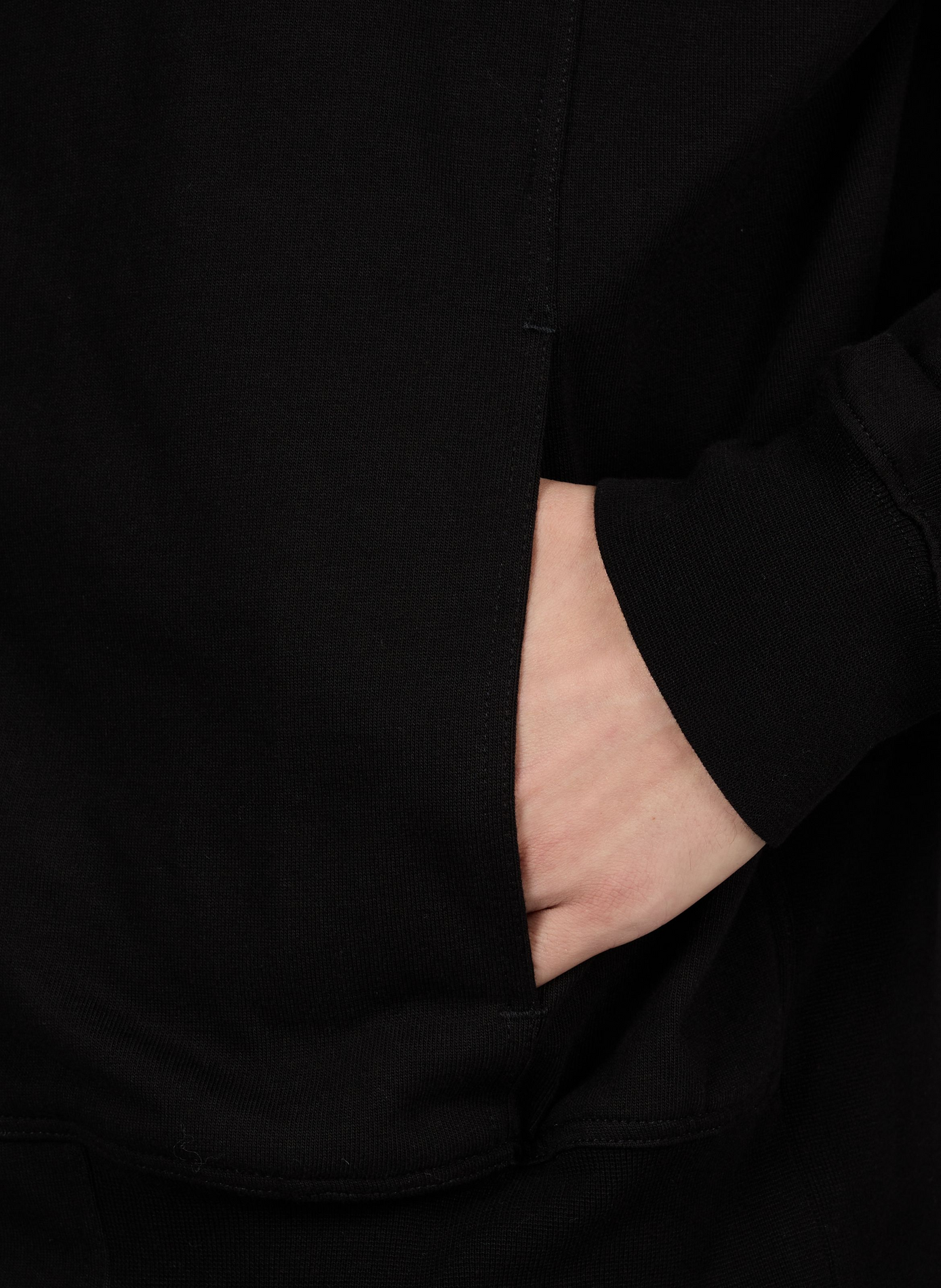 Jas met opstaande kraag en rits in effen kleur RICK OWENS Zwart
